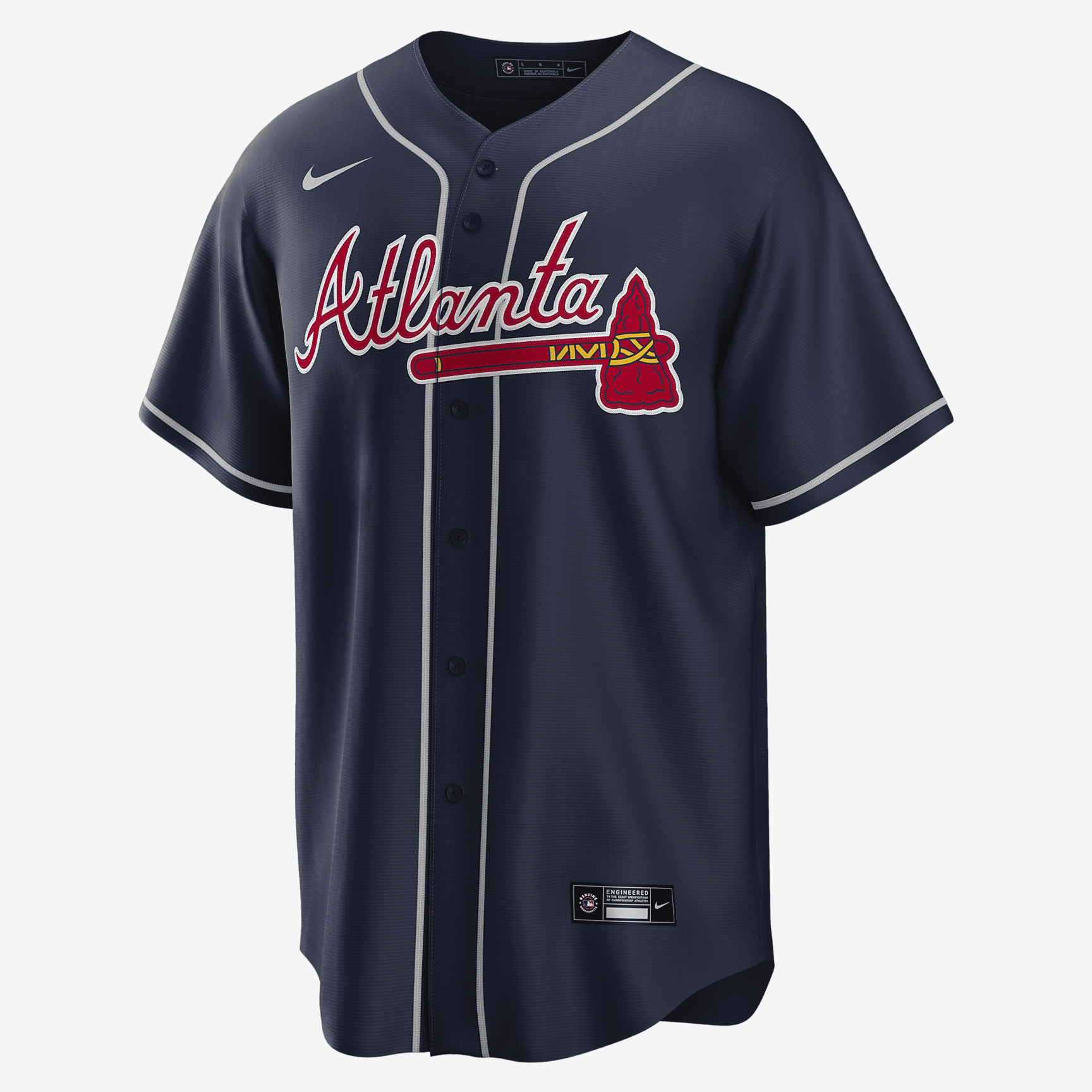 MLB Atlanta Braves (Matt Olson) Men's Replica Baseball Jersey - Navy