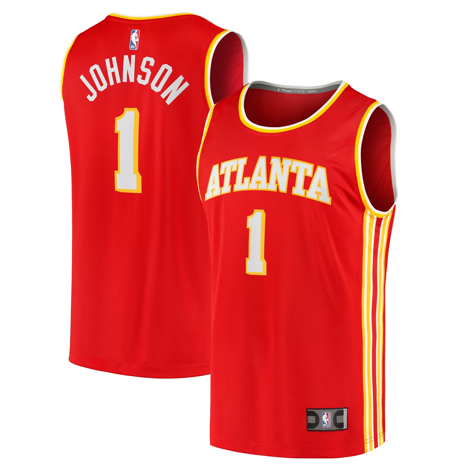 Jalen Johnson Atlanta Hawks, NBA Jerseys Fanatics Branded 2021/22 Fast Break Replica Jersey - Icon Edition - Red