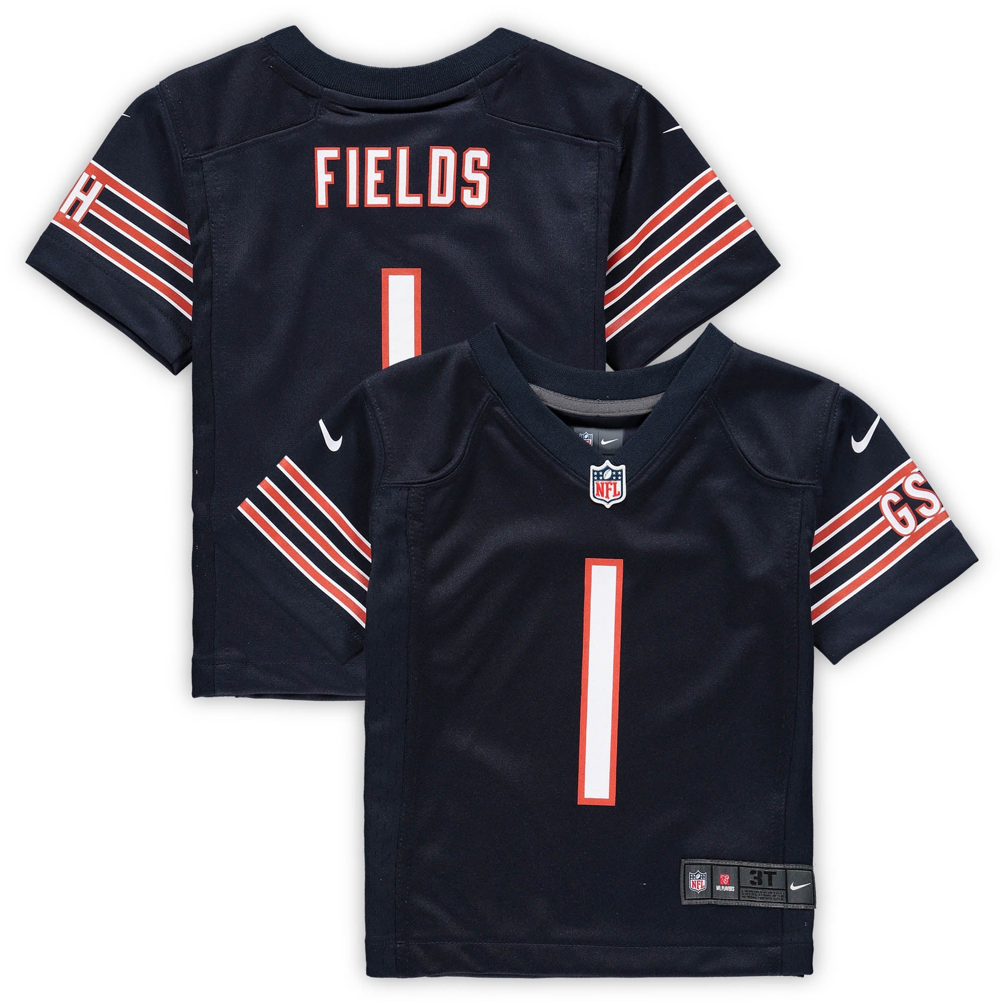 Justin Fields Chicago Bears Nike Toddler Game Jersey   Navy