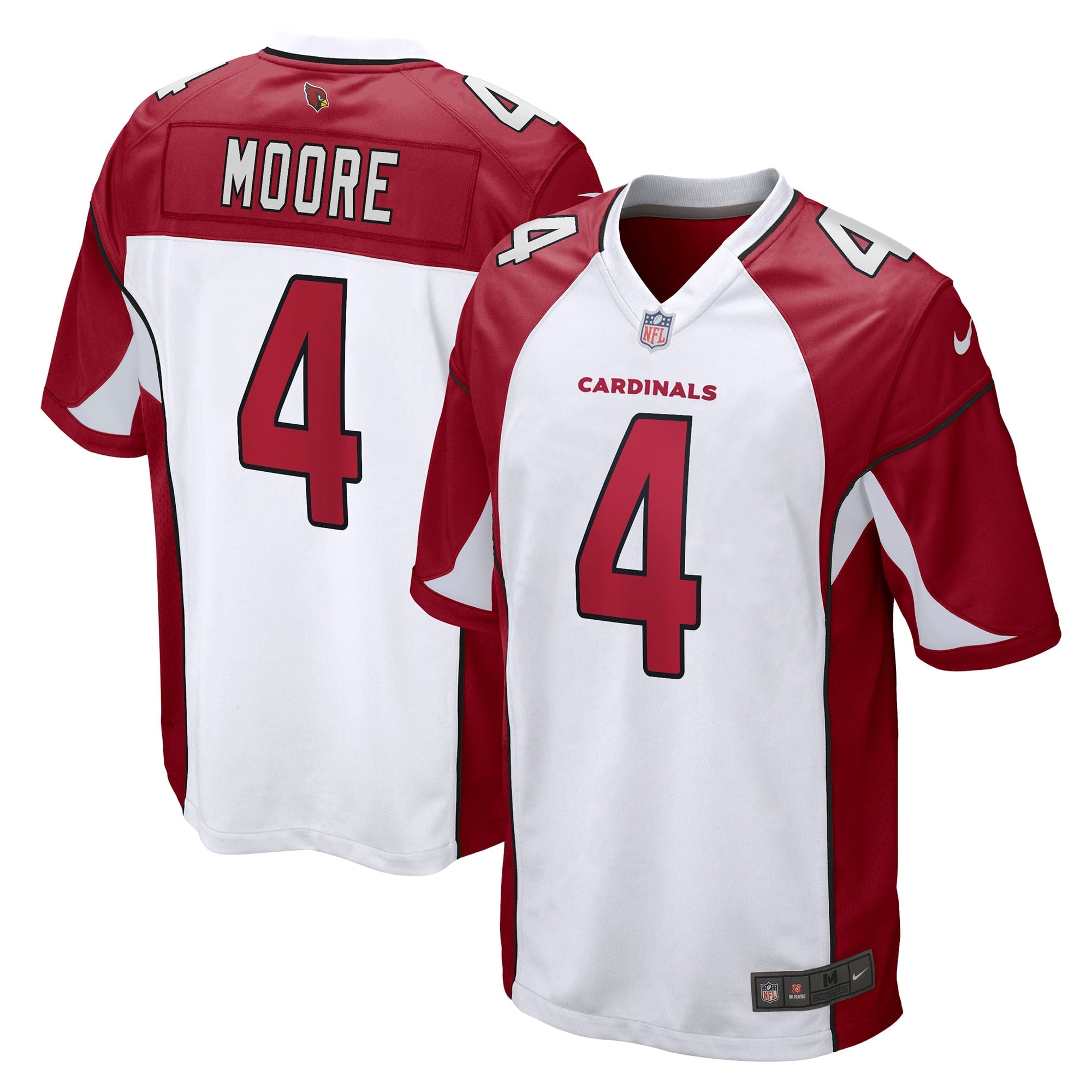 Men s Nike Rondale Moore White Arizona Cardinals Game Jersey