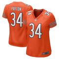 Women s Chicago Bears Walter Payton Retired Player Jersey Orange