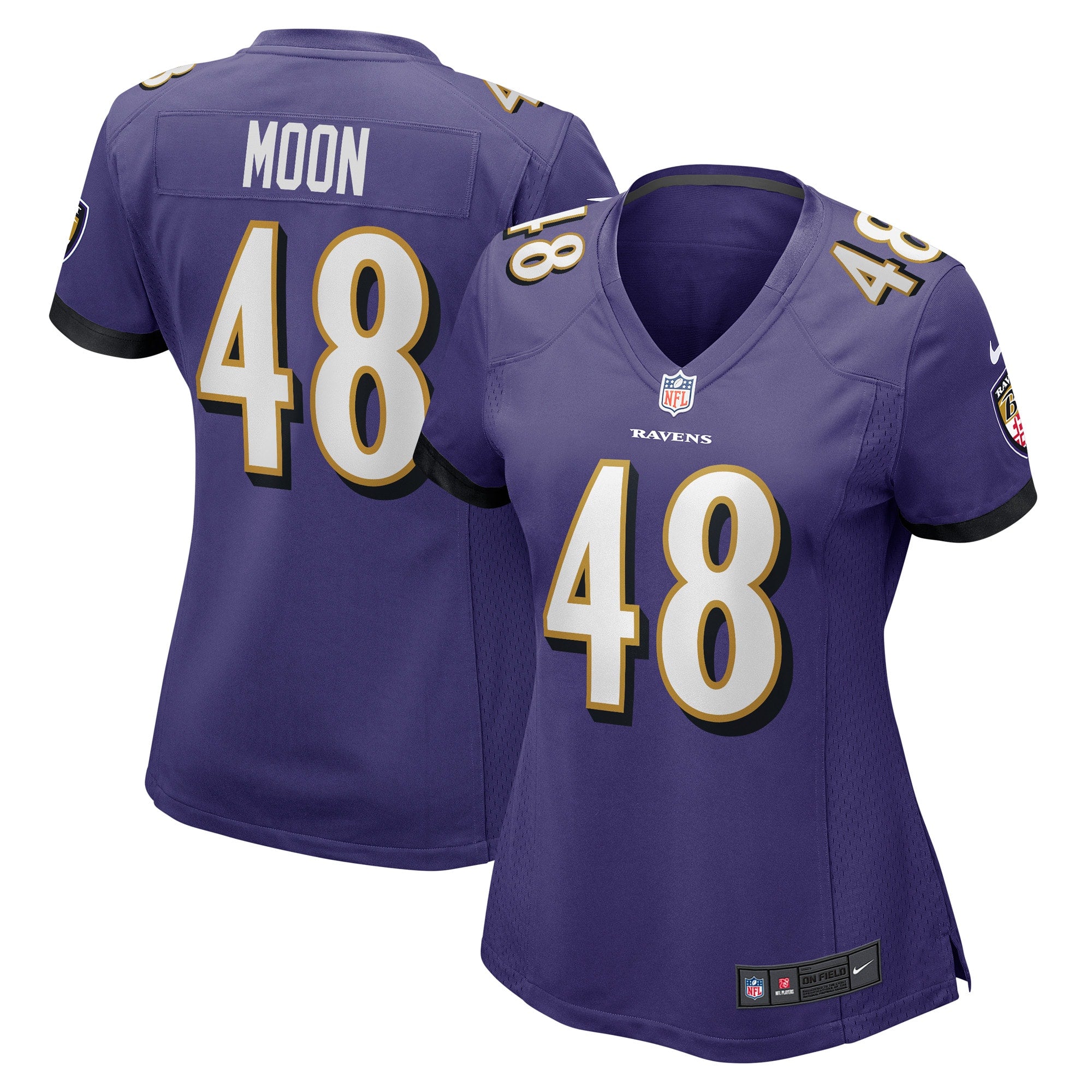 Jeremiah Moon Baltimore Ravens Nike Women s Game Player Jersey   Purple