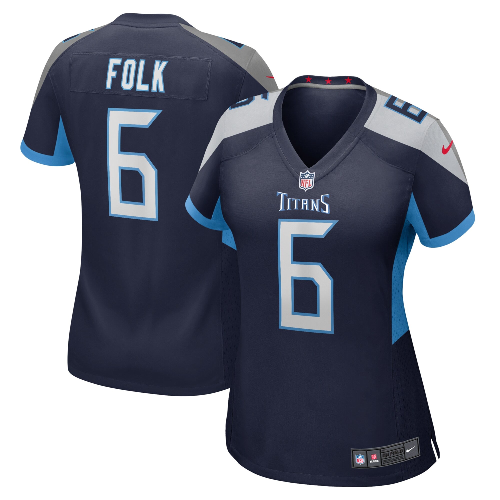 Nick Folk Tennessee Titans Nike Women s Team Game Jersey    Navy