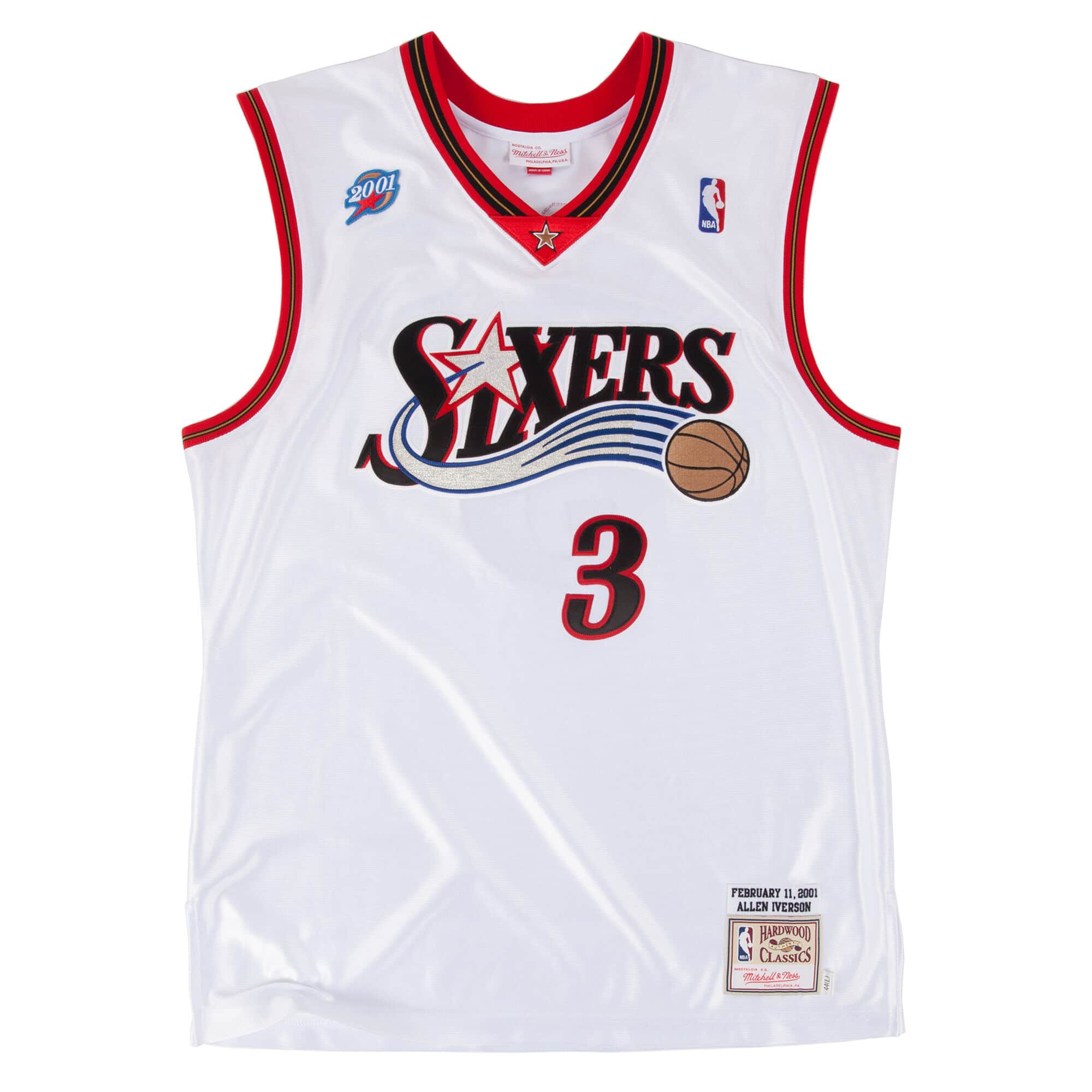 Authentic Jersey Philadelphia 76ers 2001-02 Allen Iverson
