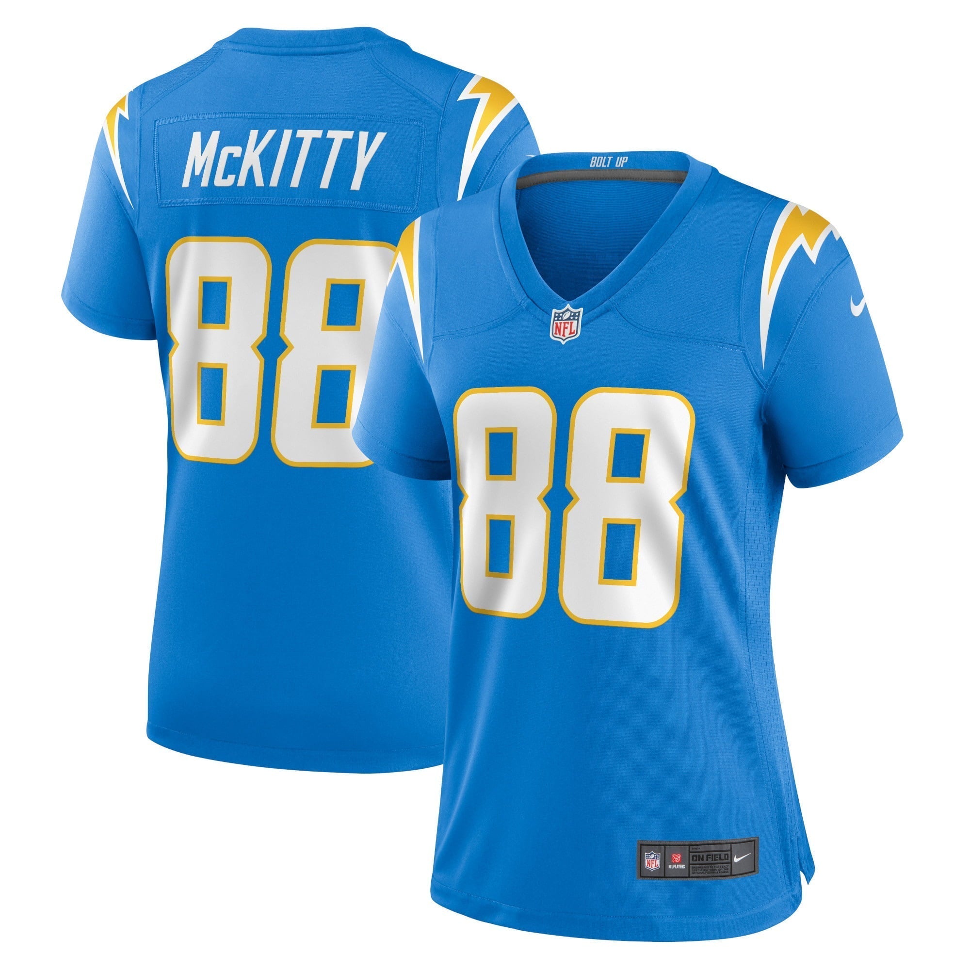 Women s Nike Tre McKitty Powder Blue Los Angeles Chargers Game Jersey