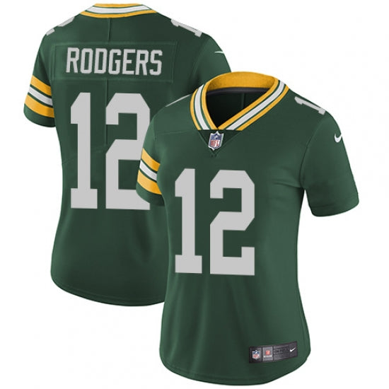 Women s Green Bay Packers Aaron Rodgers Green Limited Player Jersey Green