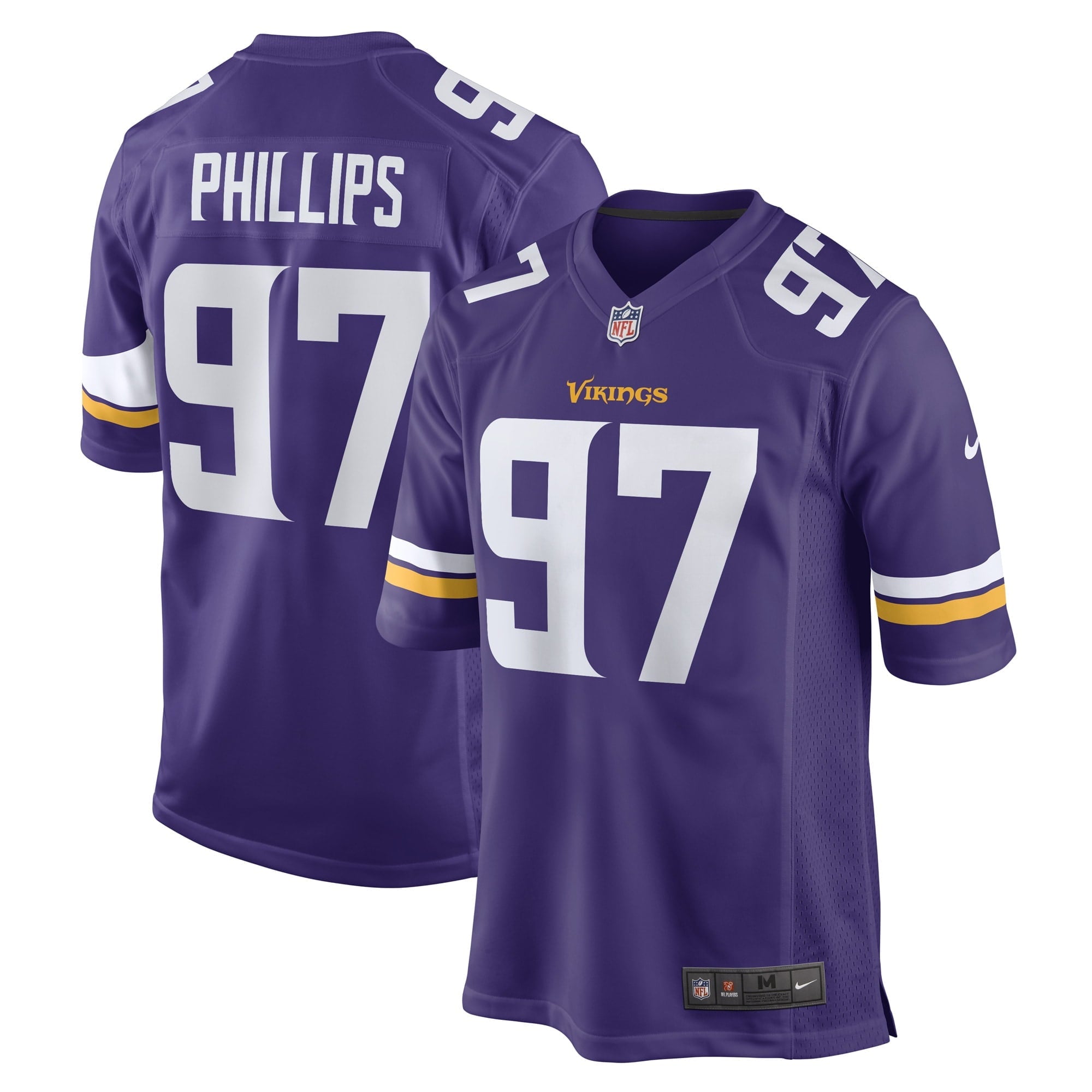 Men s Nike Harrison Phillips Purple Minnesota Vikings Game Player Jersey