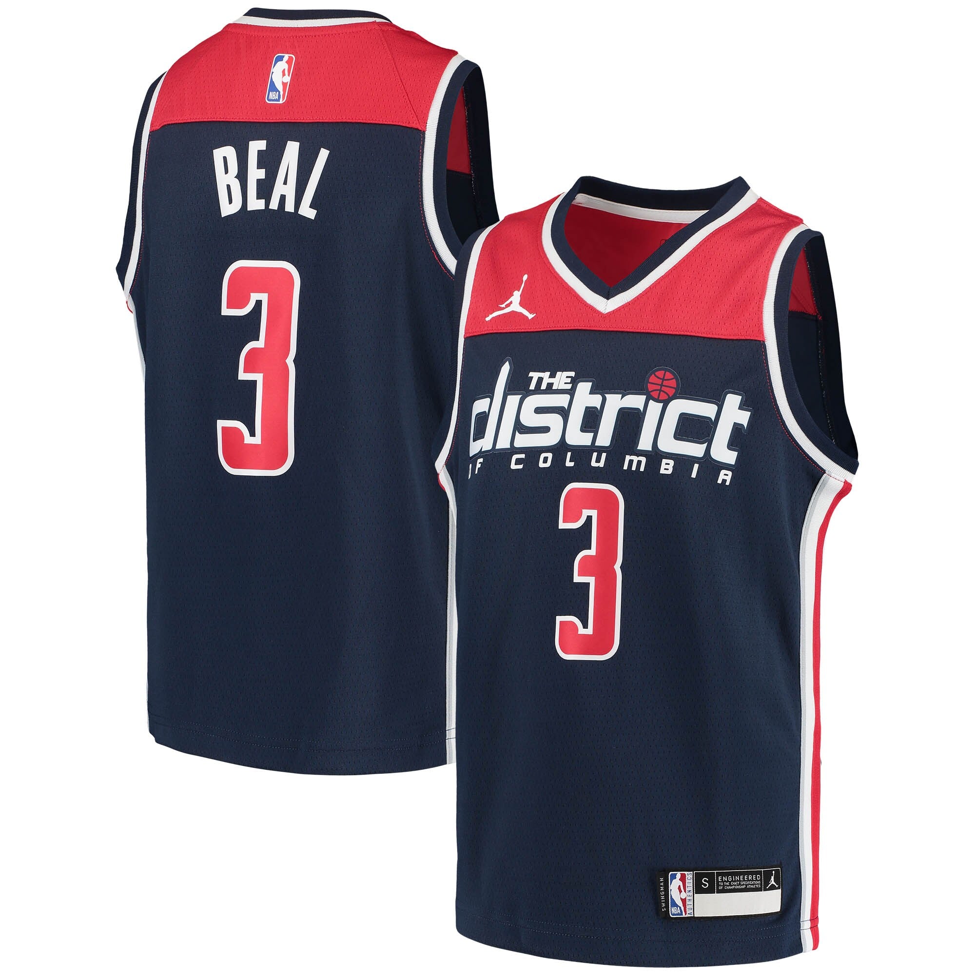 Bradley Beal Washington Wizards Jordans Brand Youth 2020/21 Swingman Player Jersey - Statement Edition - Navy