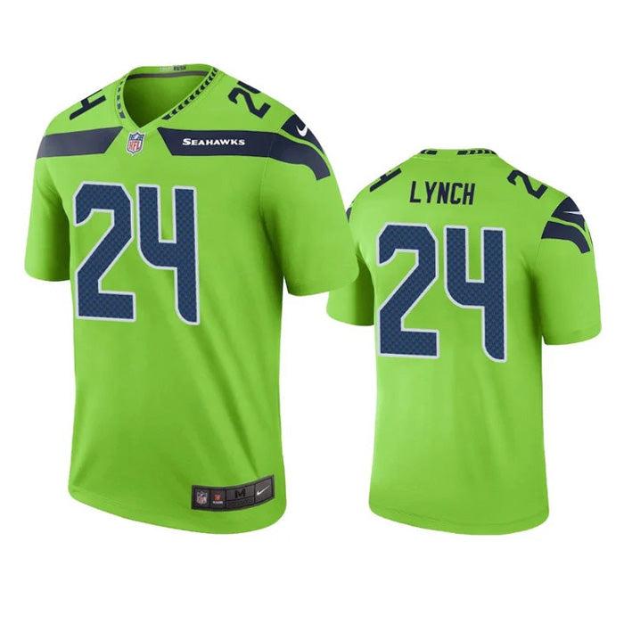 Men s Seattle Seahawks Marshawn Lynch Legend Jersey Green
