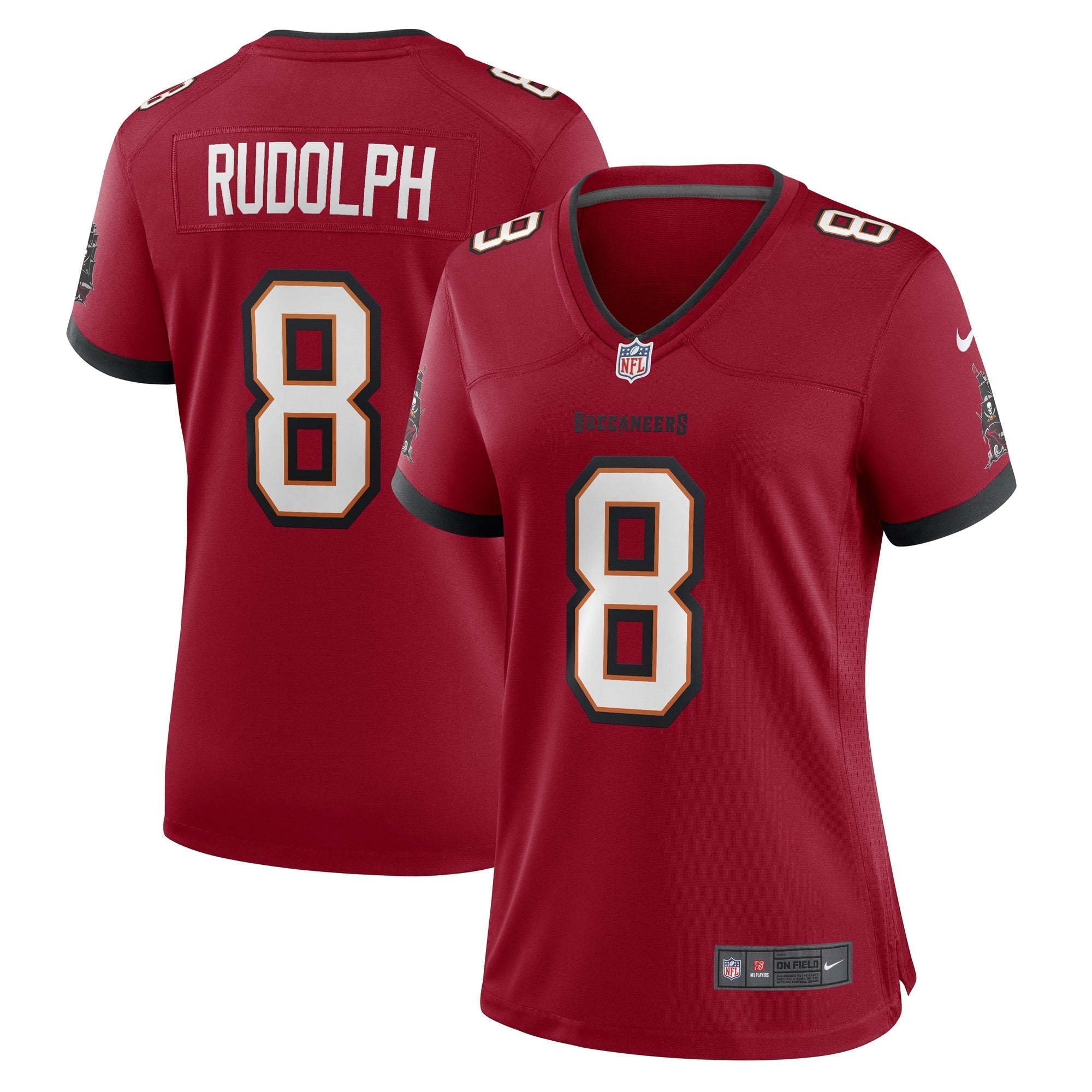 Women s Nike Kyle Rudolph Red Tampa Bay Buccaneers Game Player Jersey