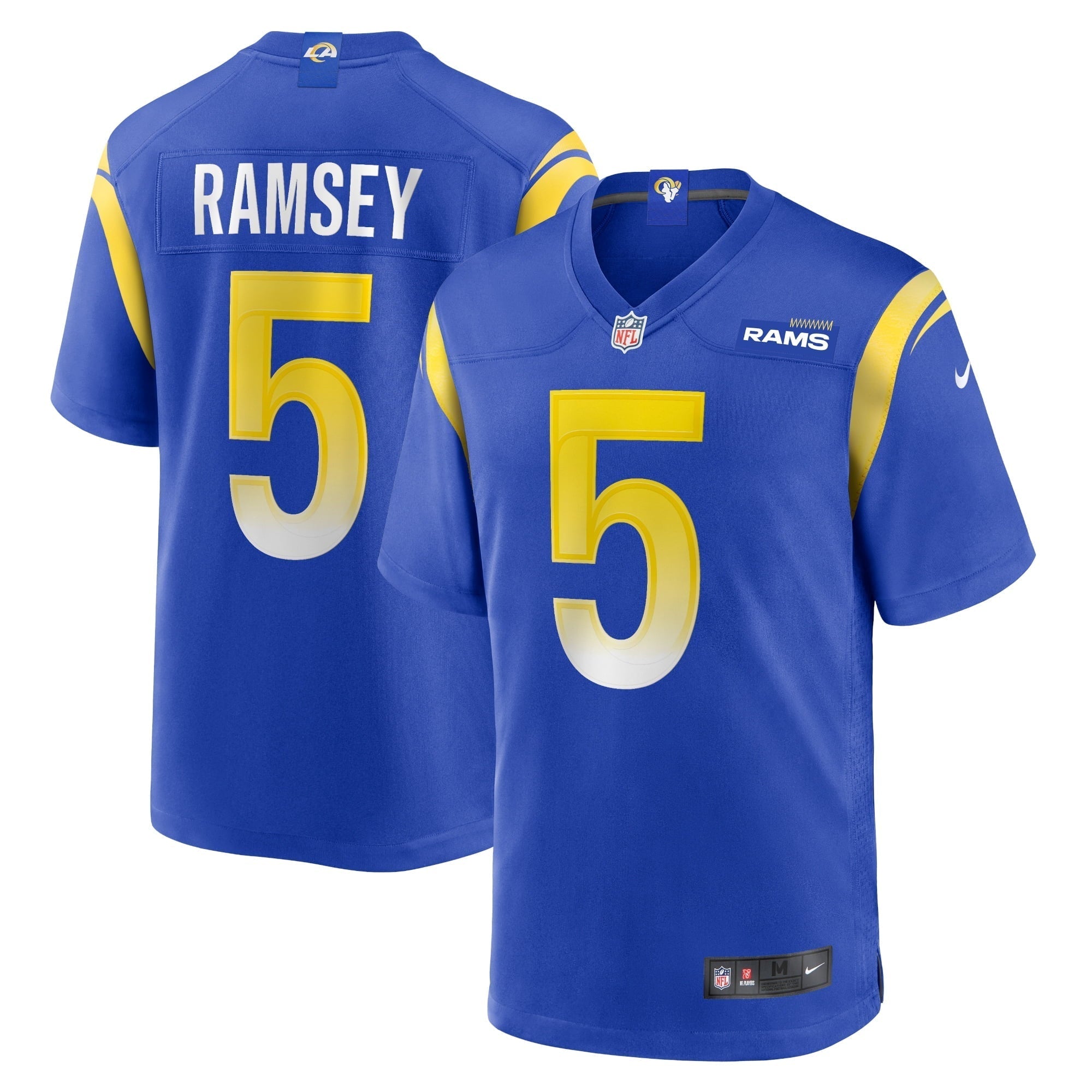 Men s Nike Jalen Ramsey Royal Los Angeles Rams Player Game Jersey