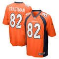 Adam Trautman Denver Broncos Nike Team Game Jersey   Orange