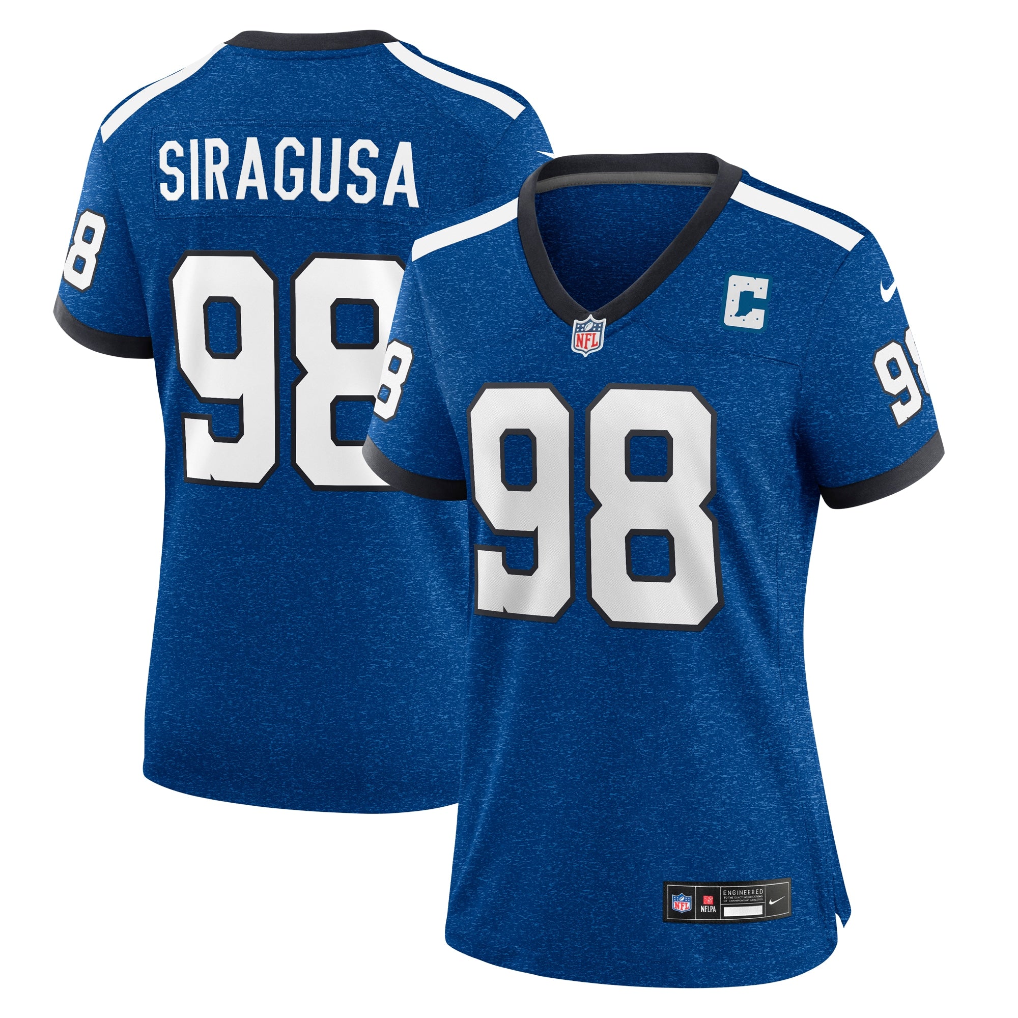Tony Siragusa Indianapolis Colts Nike Women s Indiana Nights Alternate Game Jersey   Royal