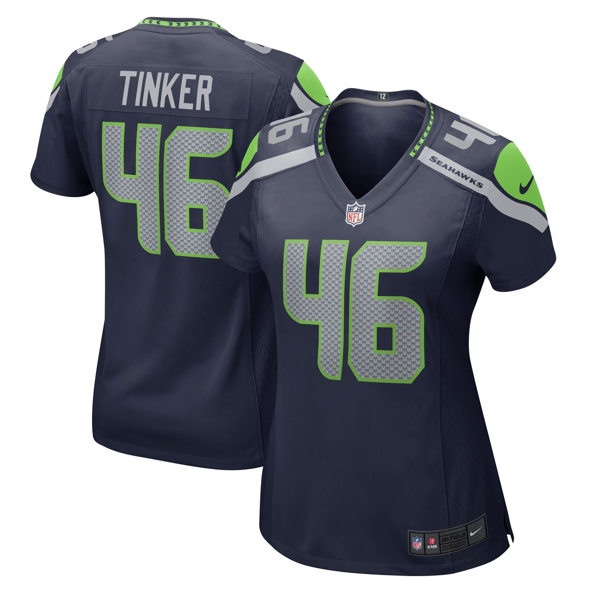 Carson Tinker Seattle Seahawks Nike Women s Home Game Player Jersey College Navy