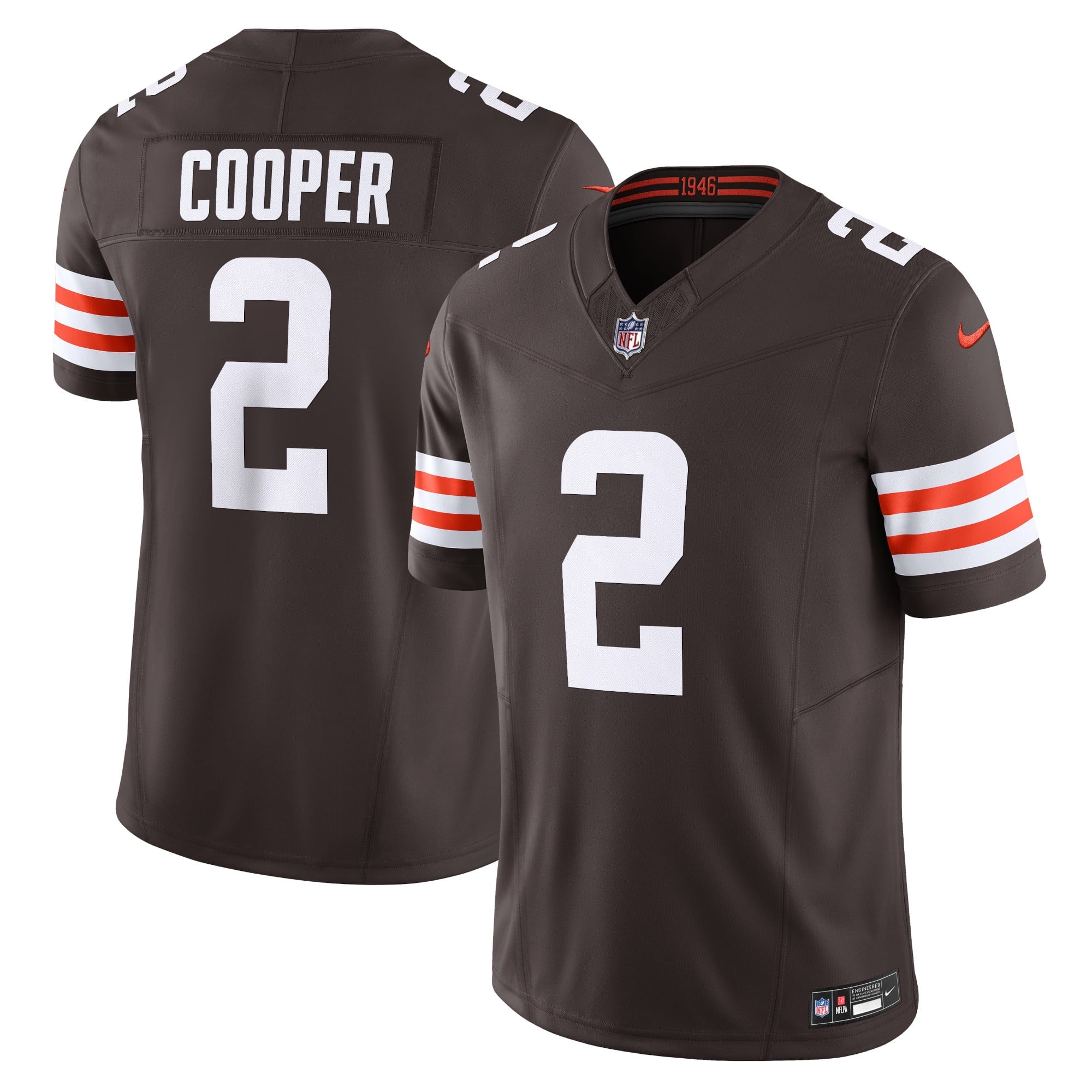 Men s Nike Amari Cooper Brown Cleveland Browns Vapor F.U.S.E. Limited Jersey