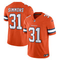 Justin Simmons Denver Broncos Nike Vapor F.U.S.E. Limited Jersey   Orange