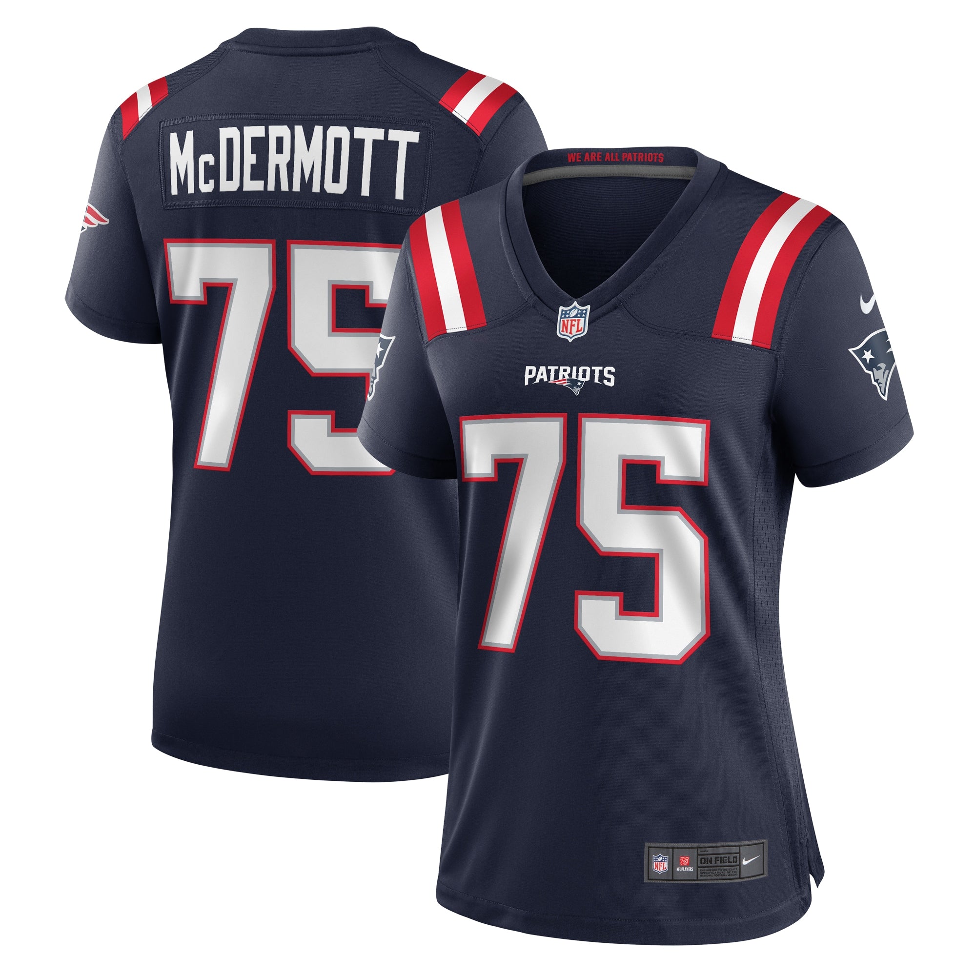Conor McDermott New England Patriots Nike Women s Home Game Player Jersey   Navy