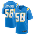 Tae Crowder Los Angeles Chargers Nike Team Game Jersey   Powder Blue