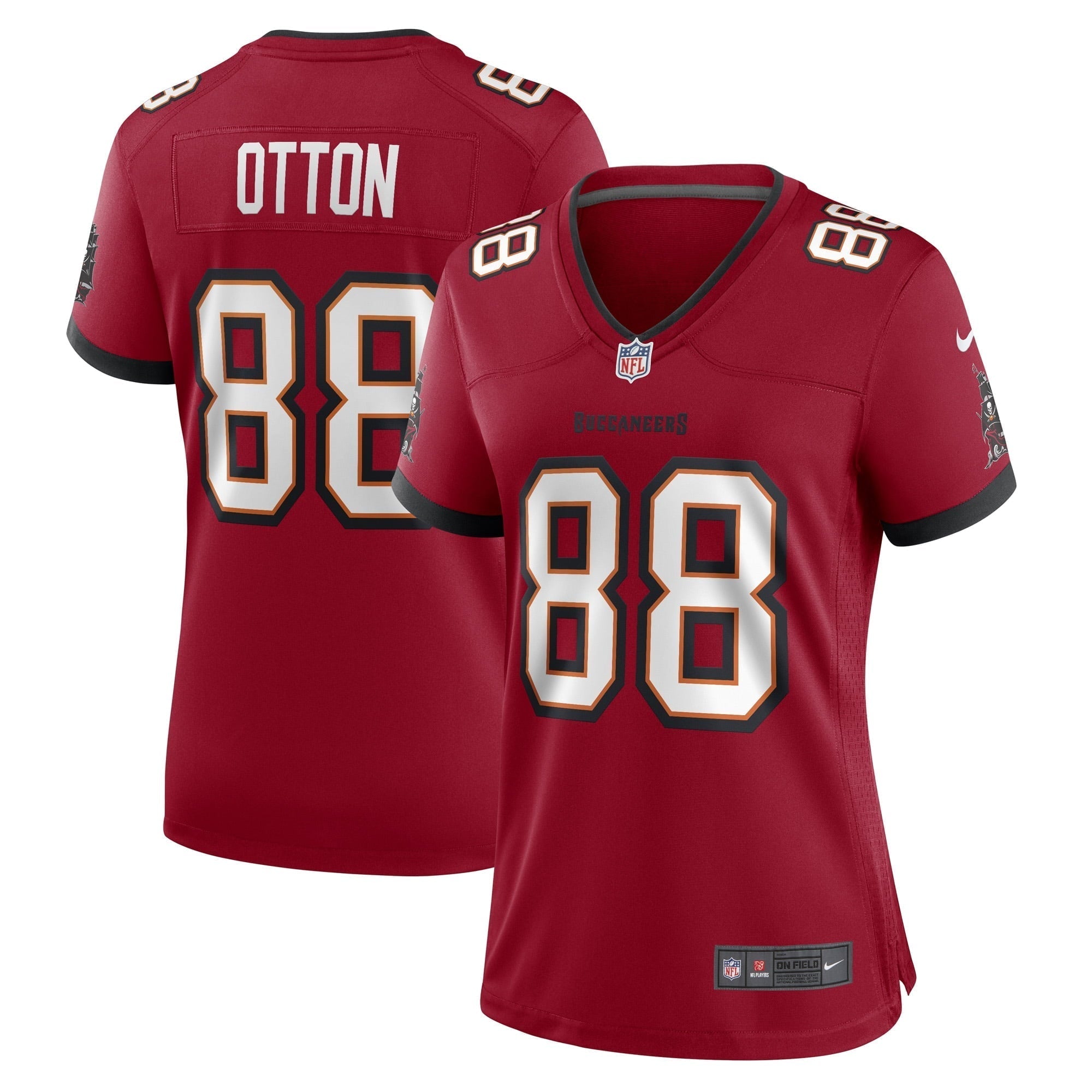 Women s Nike Cade Otton Red Tampa Bay Buccaneers Game Player Jersey