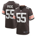 Men s Nike Ethan Pocic Brown Cleveland Browns Game Jersey