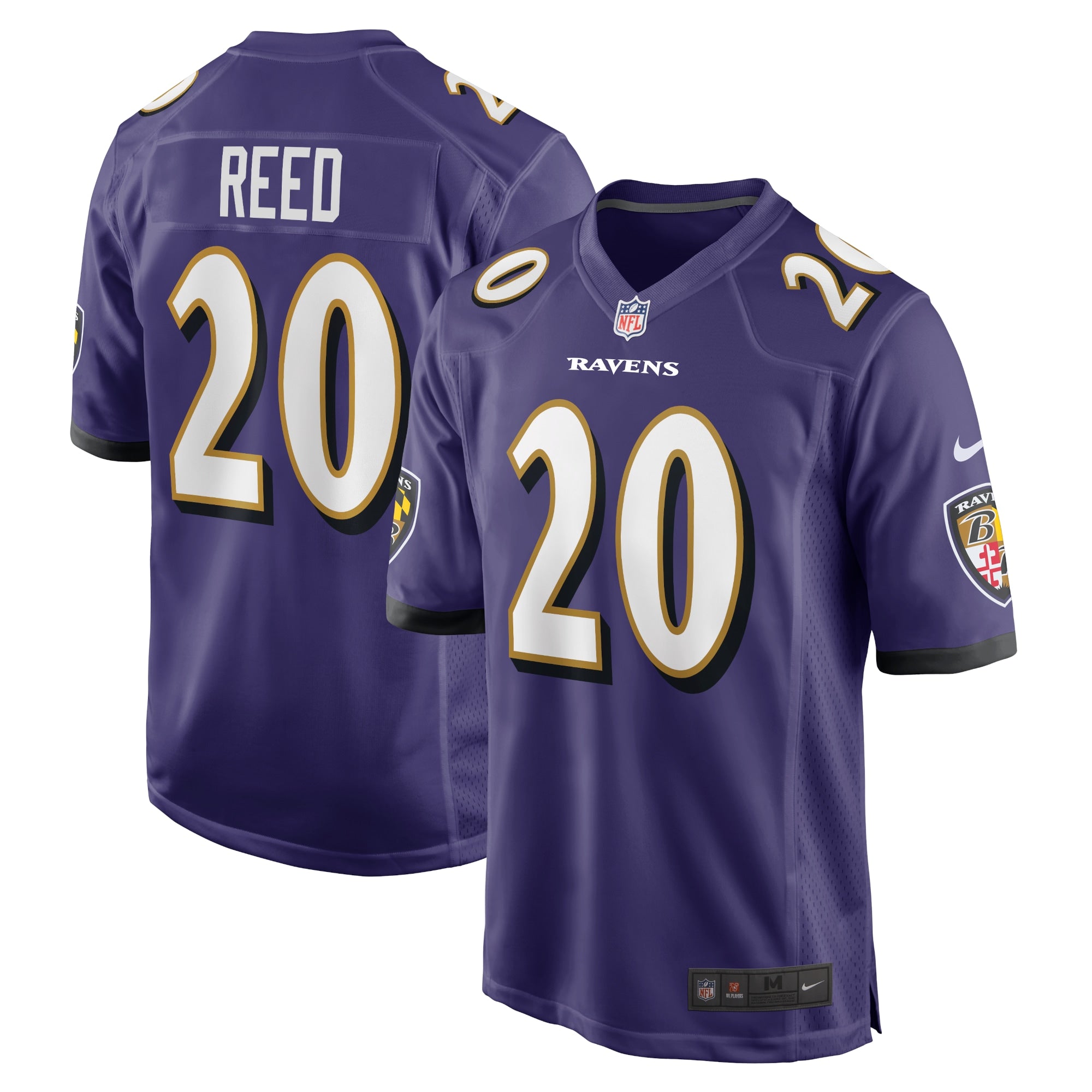Ed Reed Baltimore Ravens Nike Retired Player Game Jersey   Purple