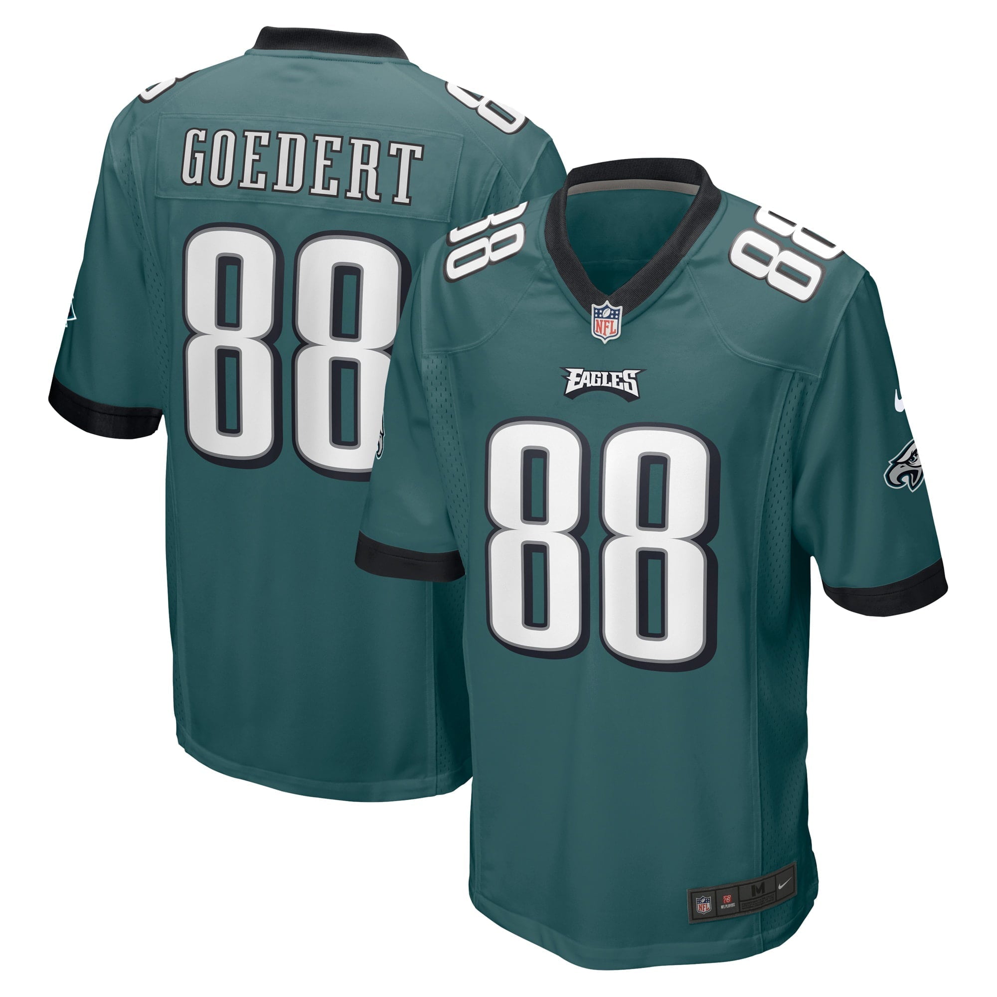 Men s Nike Dallas Goedert Midnight Green Philadelphia Eagles Game Jersey