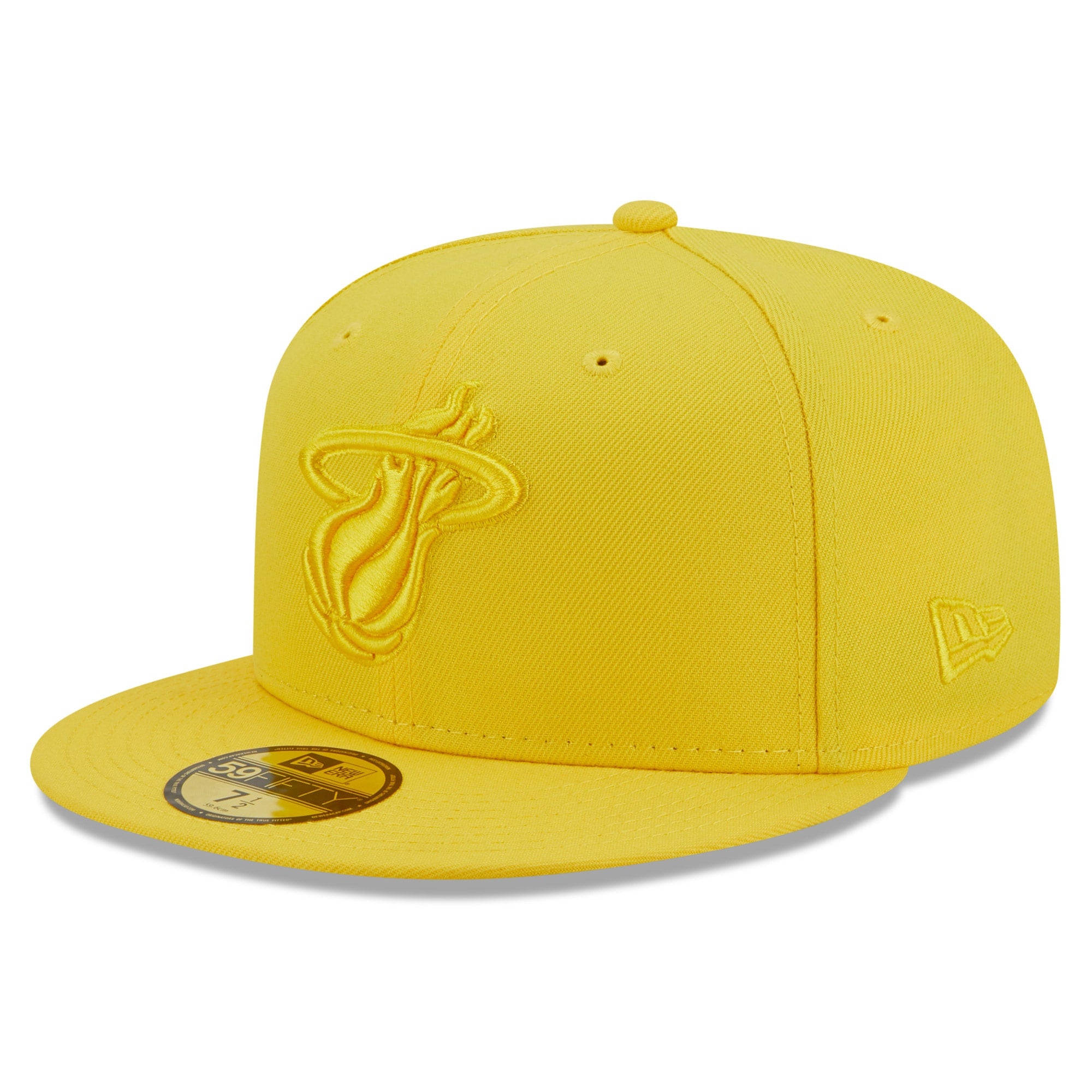 Miami Heat New Era Color Pack 59FIFTY Fitted Hat - Yellow