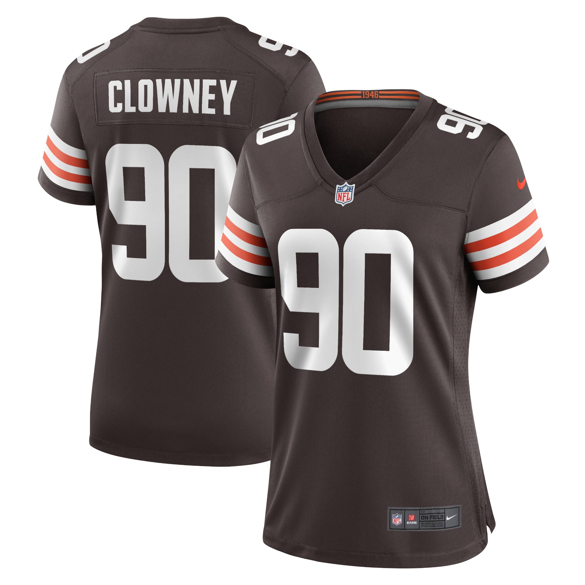 Women s Nike Jadeveon Clowney Brown Cleveland Browns Game Jersey