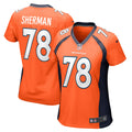 William Sherman Denver Broncos Nike Women s Team Game Jersey    Orange