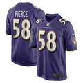 Men s Nike Michael Pierce Purple Baltimore Ravens Player Game Jersey