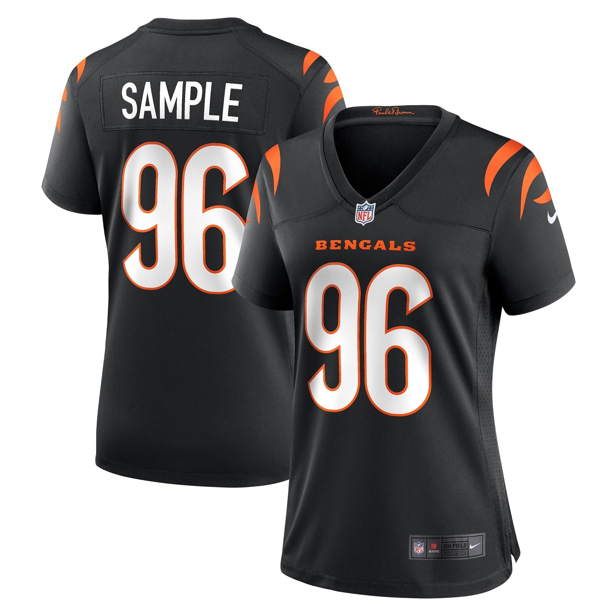 Women s Nike Cam Sample Black Cincinnati Bengals Game Jersey