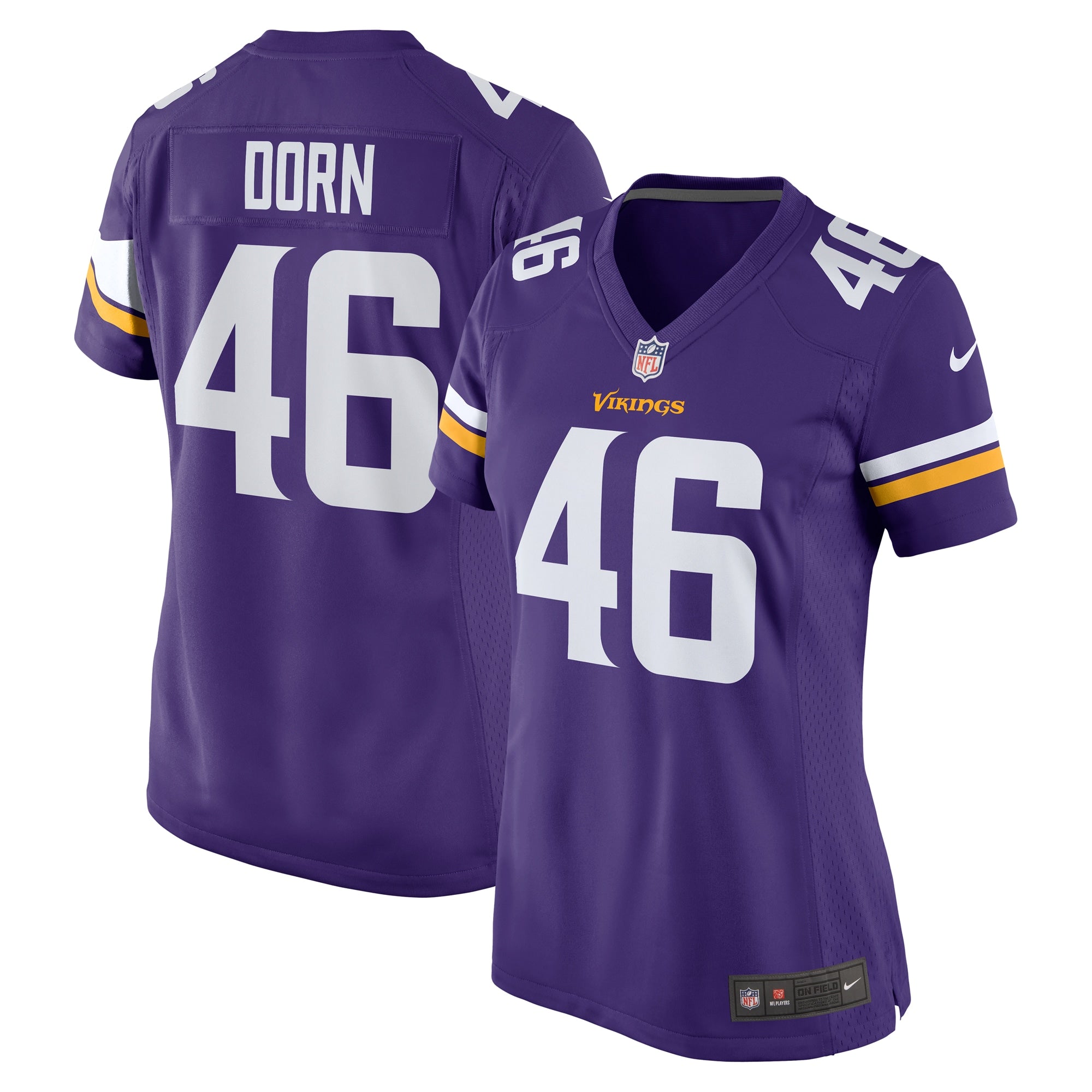 Myles Dorn Minnesota Vikings Nike Women s Game Jersey   Purple