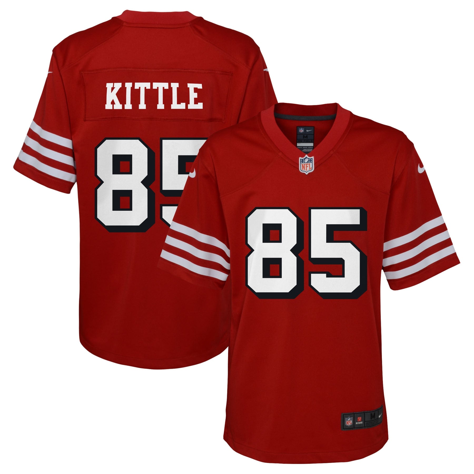 George Kittle San Francisco 49ers Nike Youth Game Jersey   Scarlet