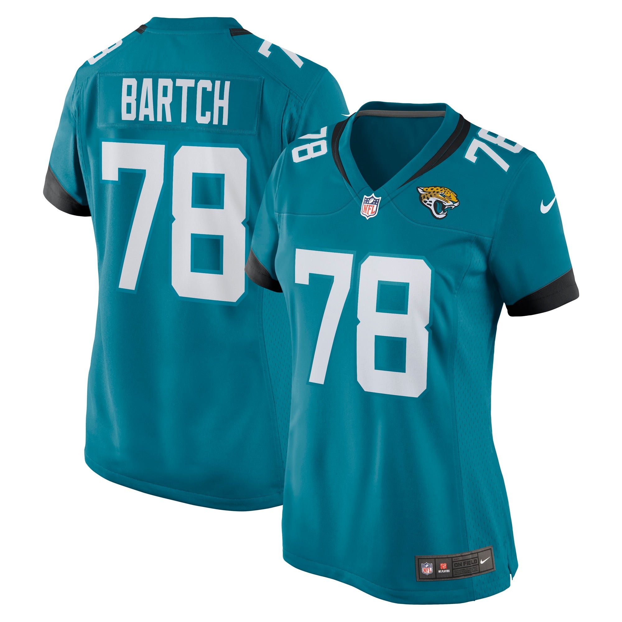 Ben Bartch Jacksonville Jaguars Nike Women s Game Jersey   Teal