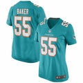 Women s Nike Jerome Baker Aqua Miami Dolphins Game Jersey