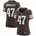 Women s Nike Charley Hughlett Brown Cleveland Browns Game Jersey