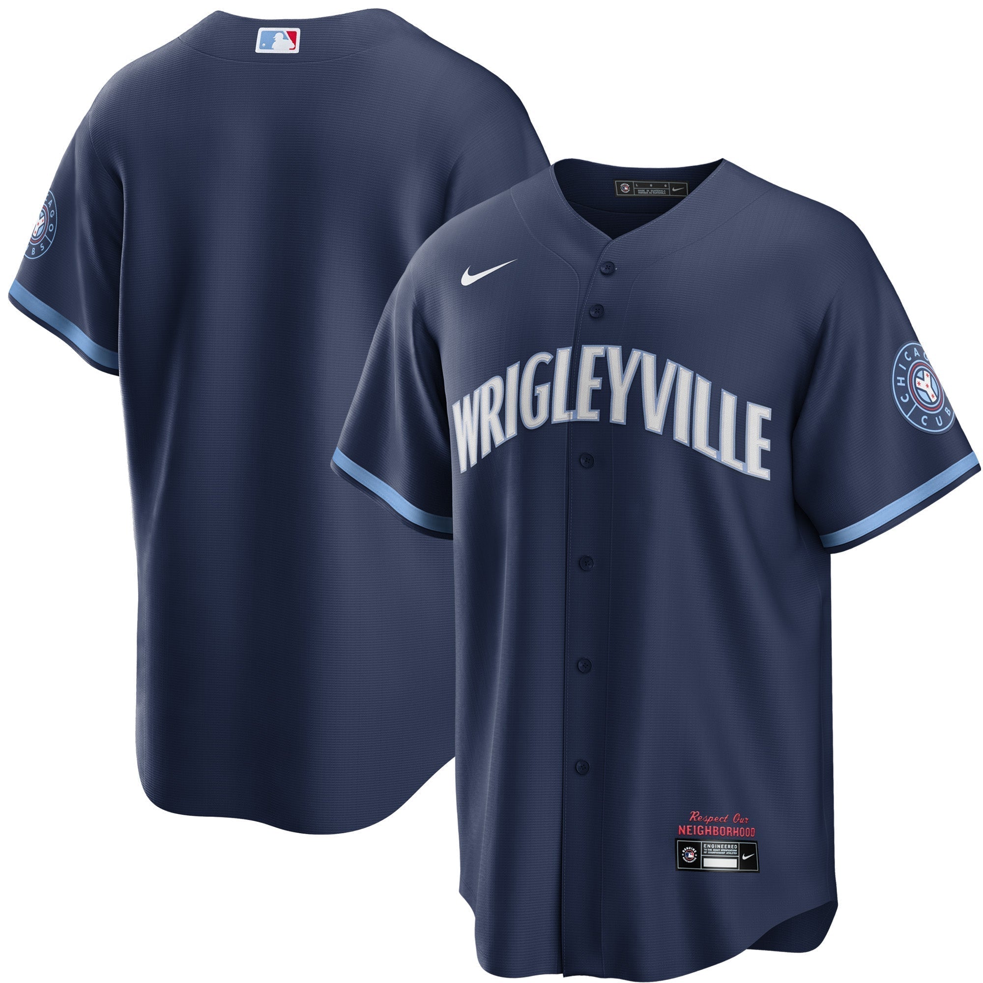 Chicago Cubs Nike Men's Navy City Connect Wrigleyville Replica Jersey