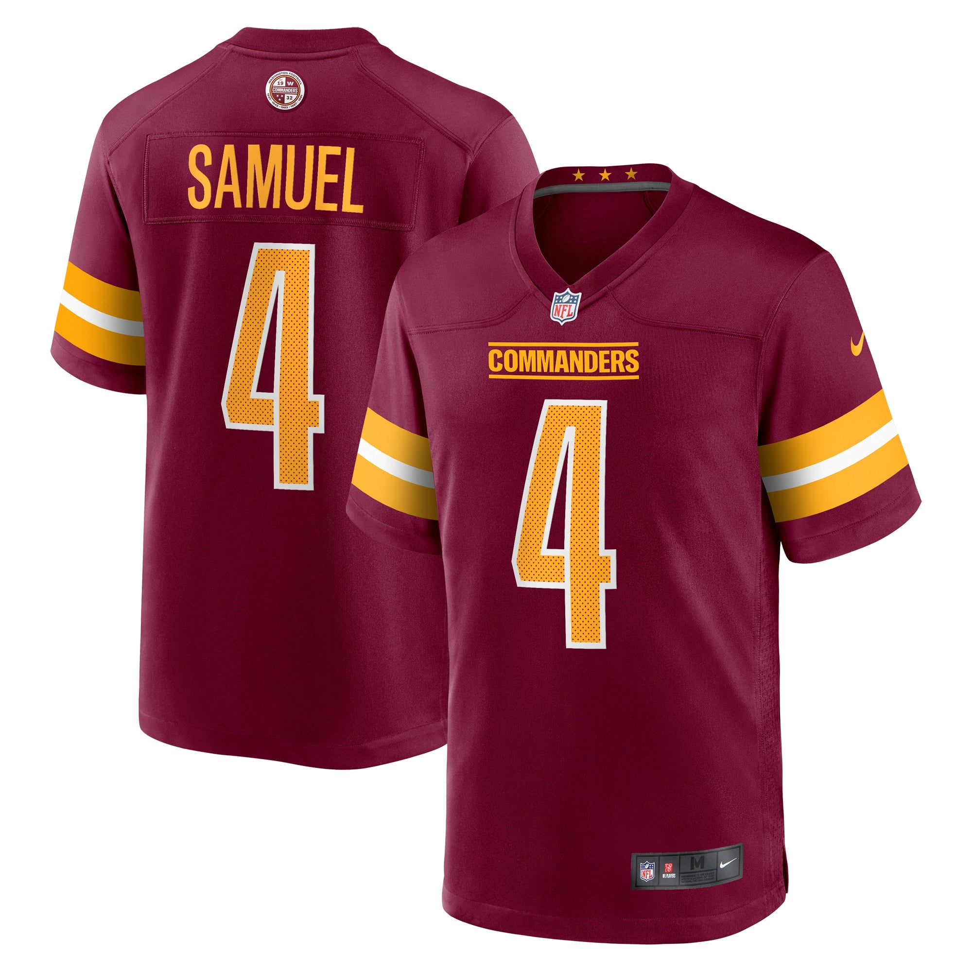 Curtis Samuel Washington Commanders Nike Game Player Jersey   Burgundy