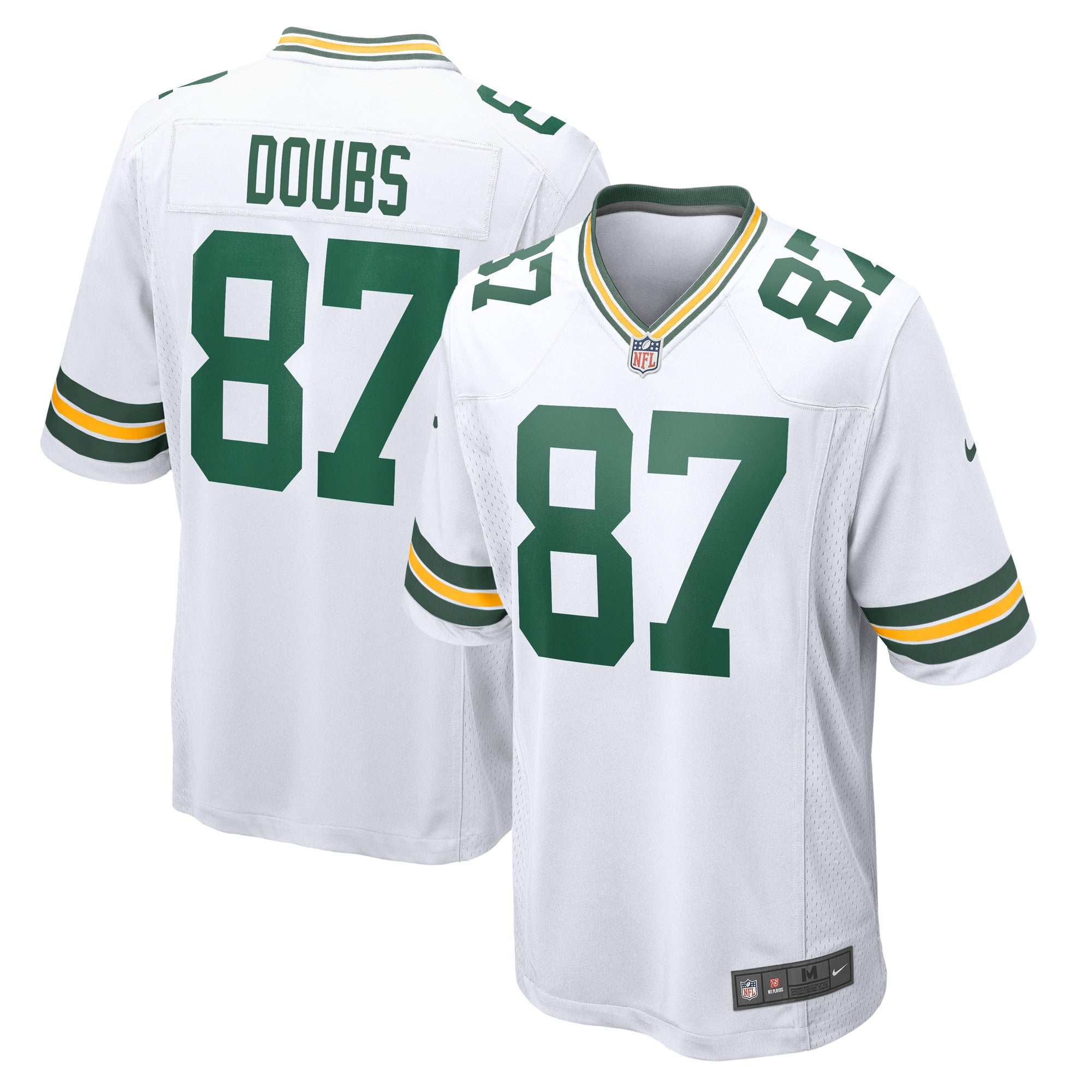 Romeo Doubs Green Bay Packers Nike Game Player Jersey   White