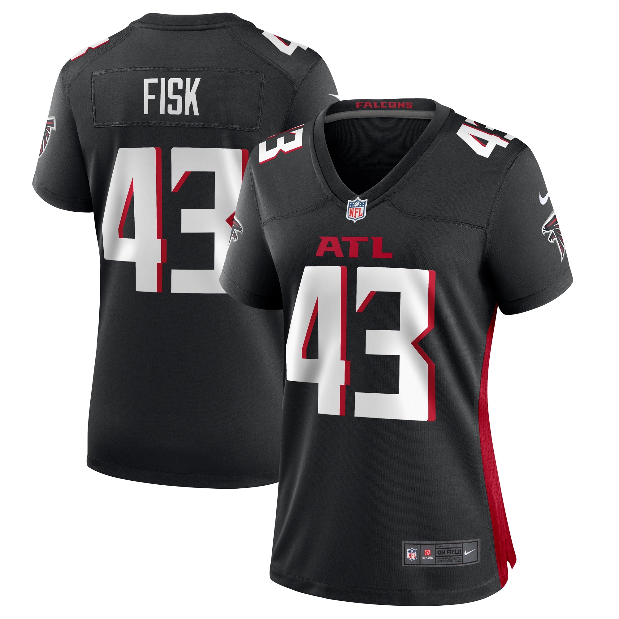 Tucker Fisk Atlanta Falcons Nike Women s Player Game Jersey   Black