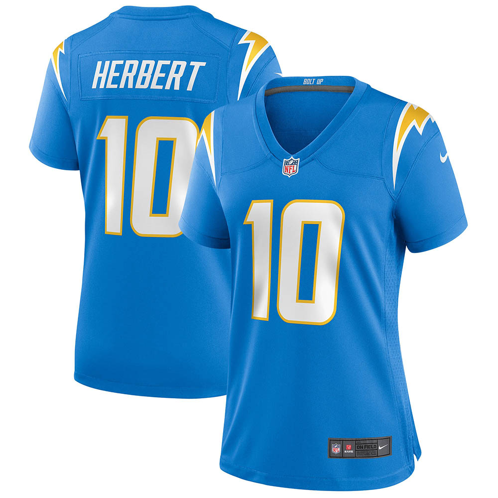 Women s Los Angeles Chargers Justin Herbert Game Jersey Powder Blue