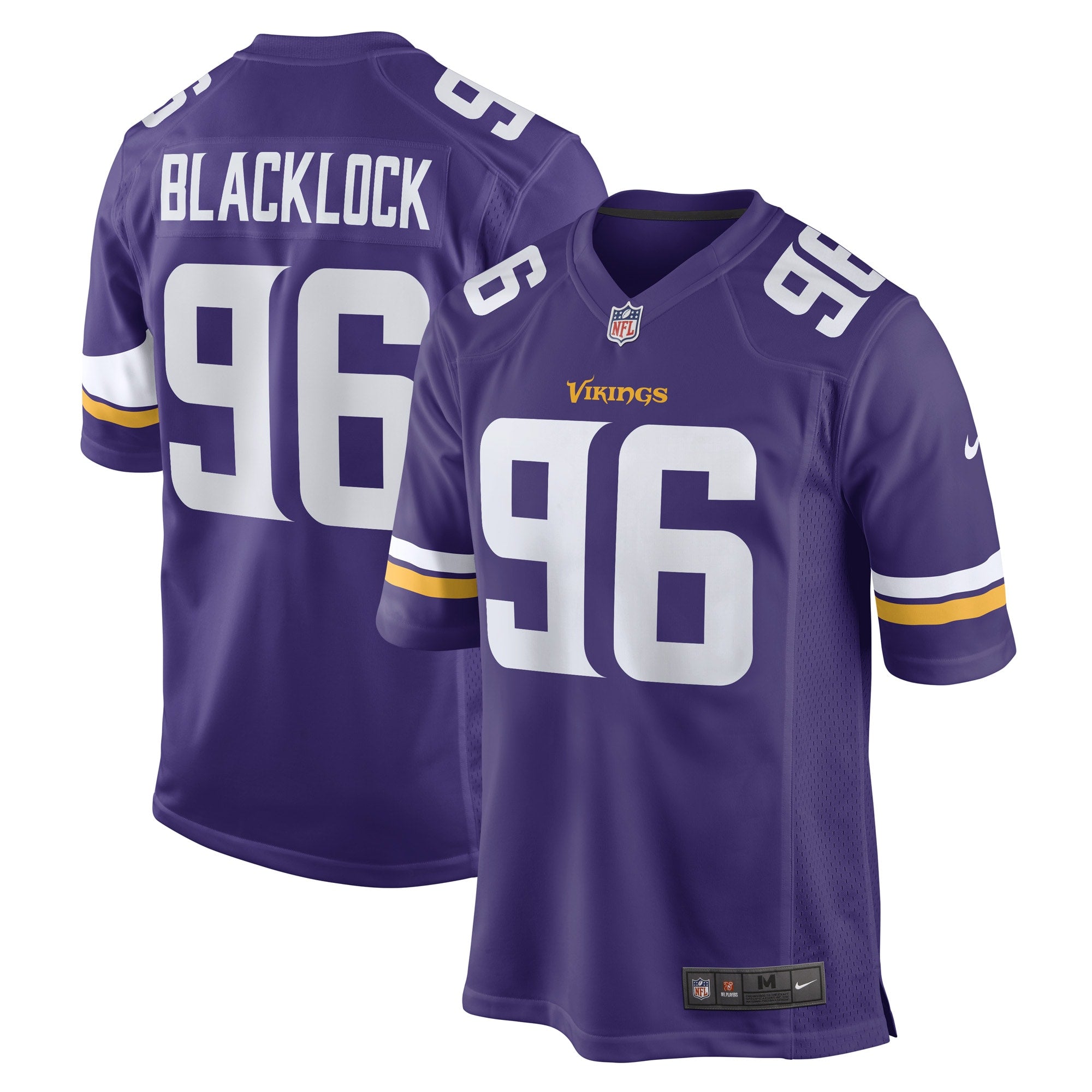 Ross Blacklock Minnesota Vikings Nike Game Player Jersey   Purple