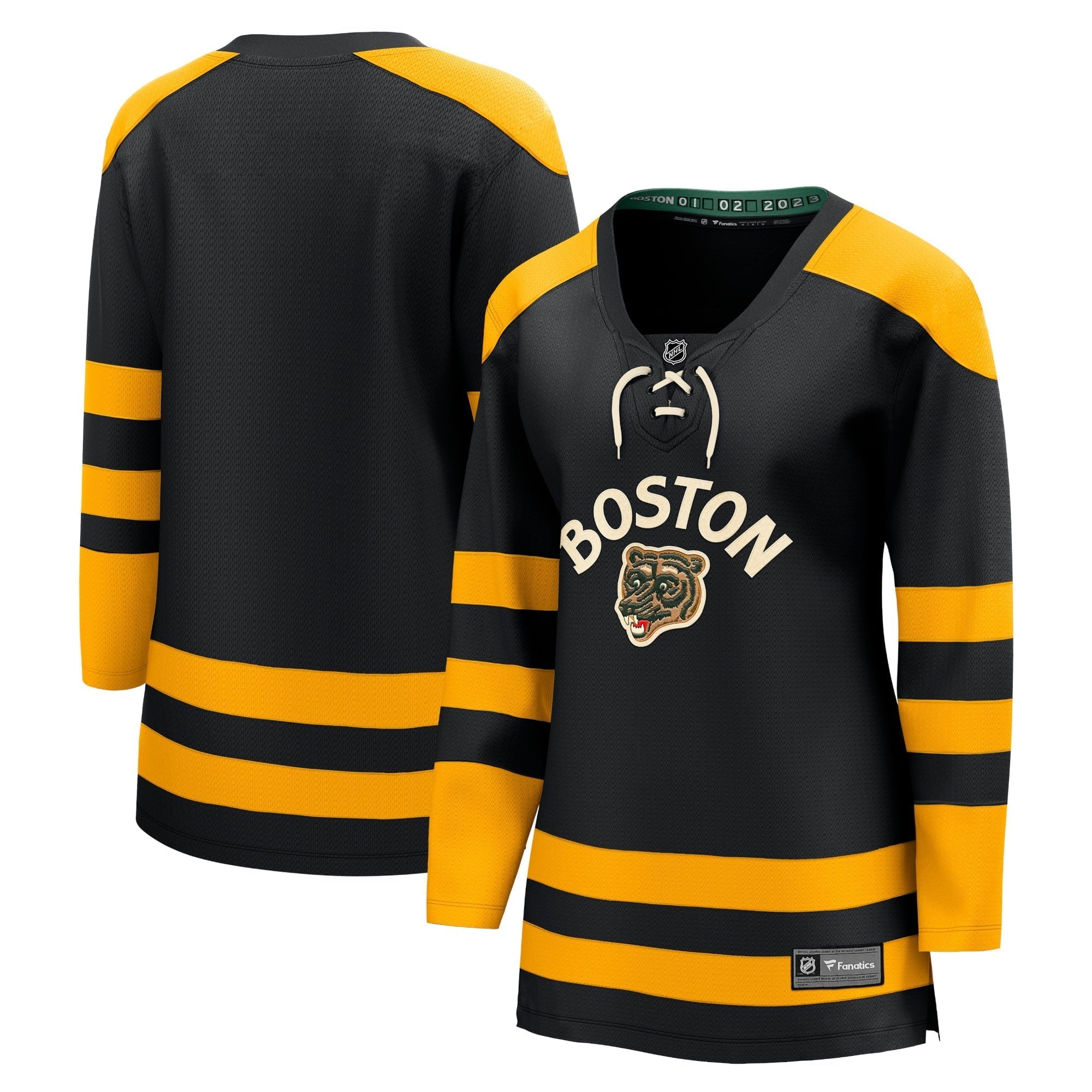 Women's Fanatics Branded Black Boston Bruins 2023 Winter Classic Blank Jersey