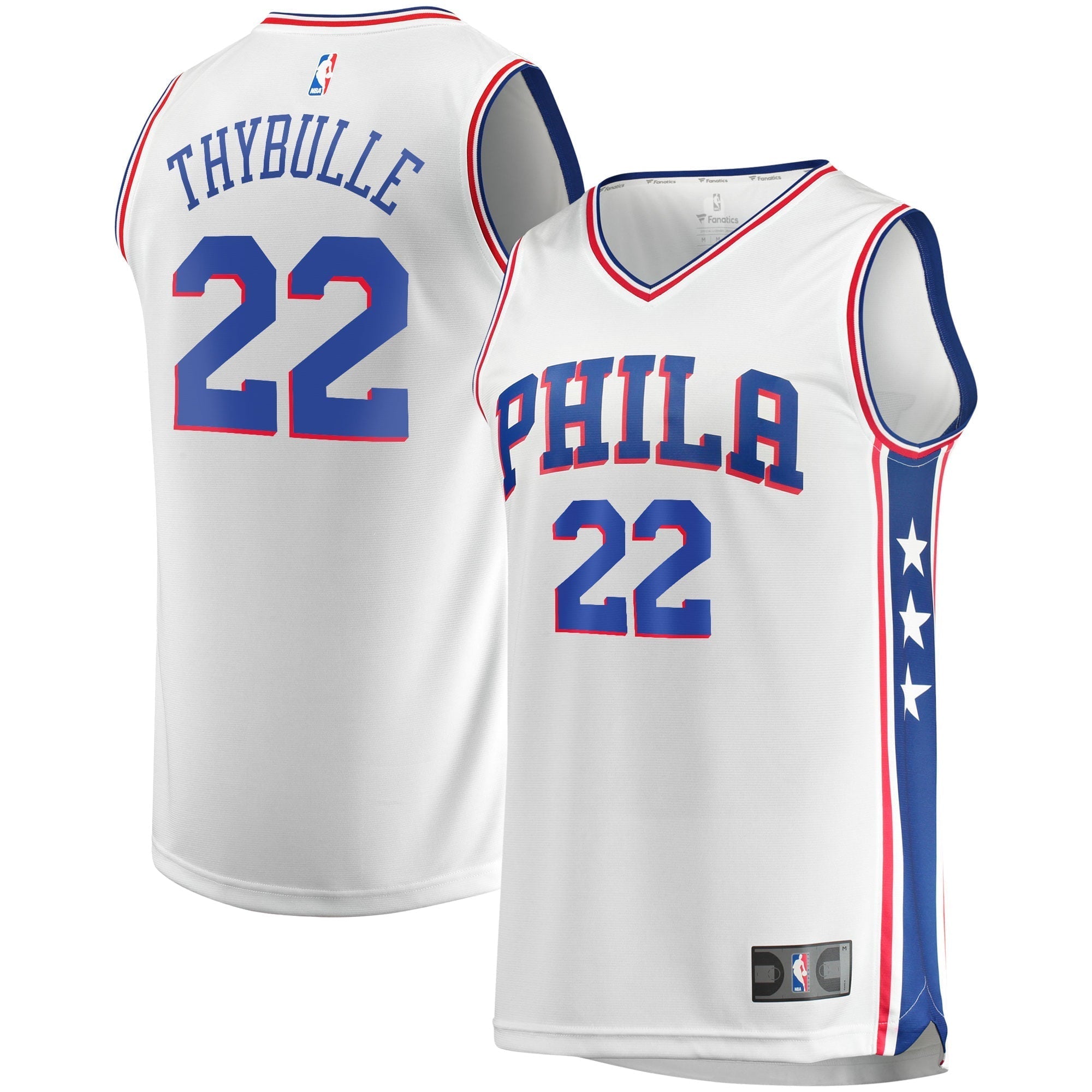 Men's Fanatics Branded Matisse Thybulle White Philadelphia 76ers Fast Break Replica Jersey - Association Edition