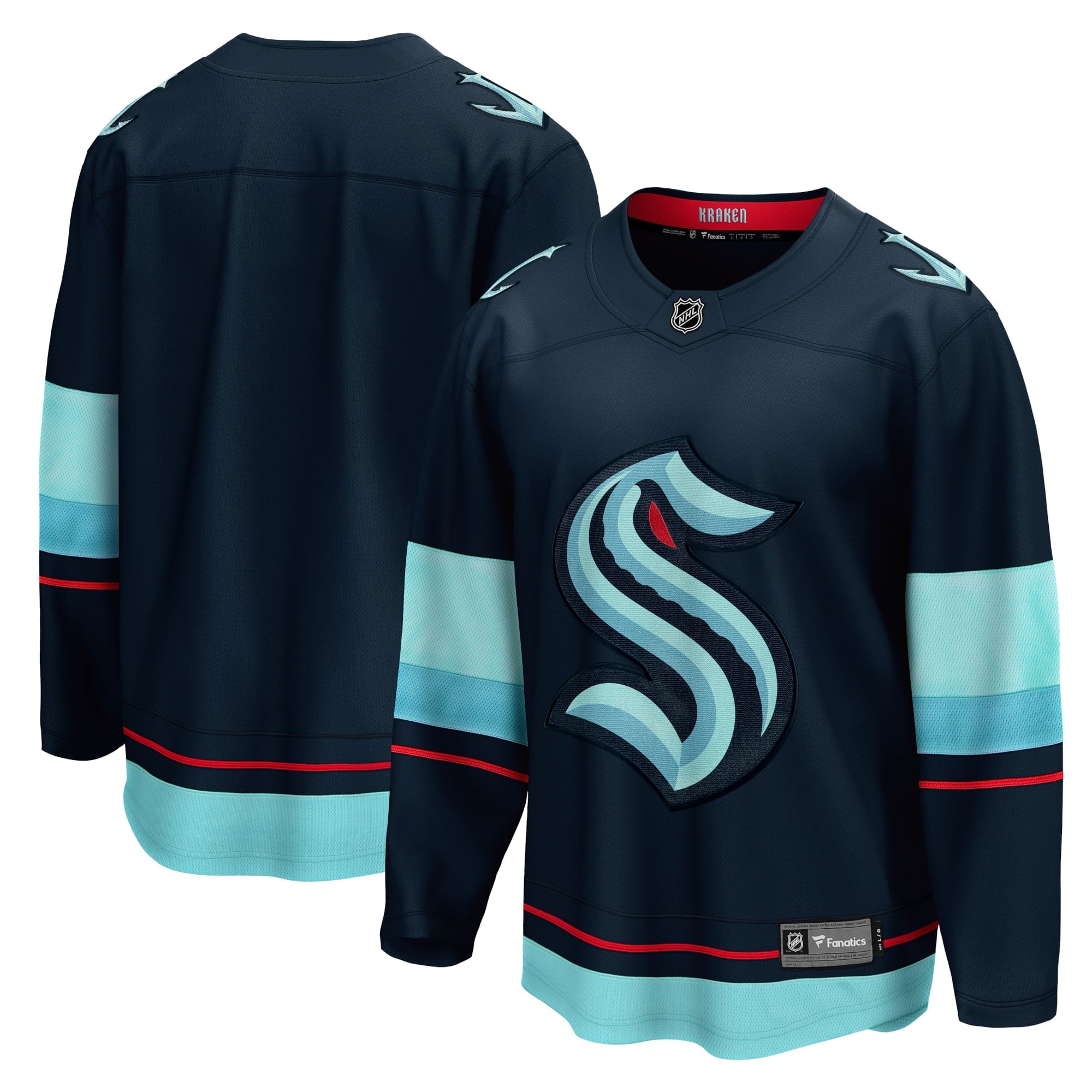 Men's Fanatics Branded Deep Sea Blue Seattle Kraken Home Breakaway Jersey