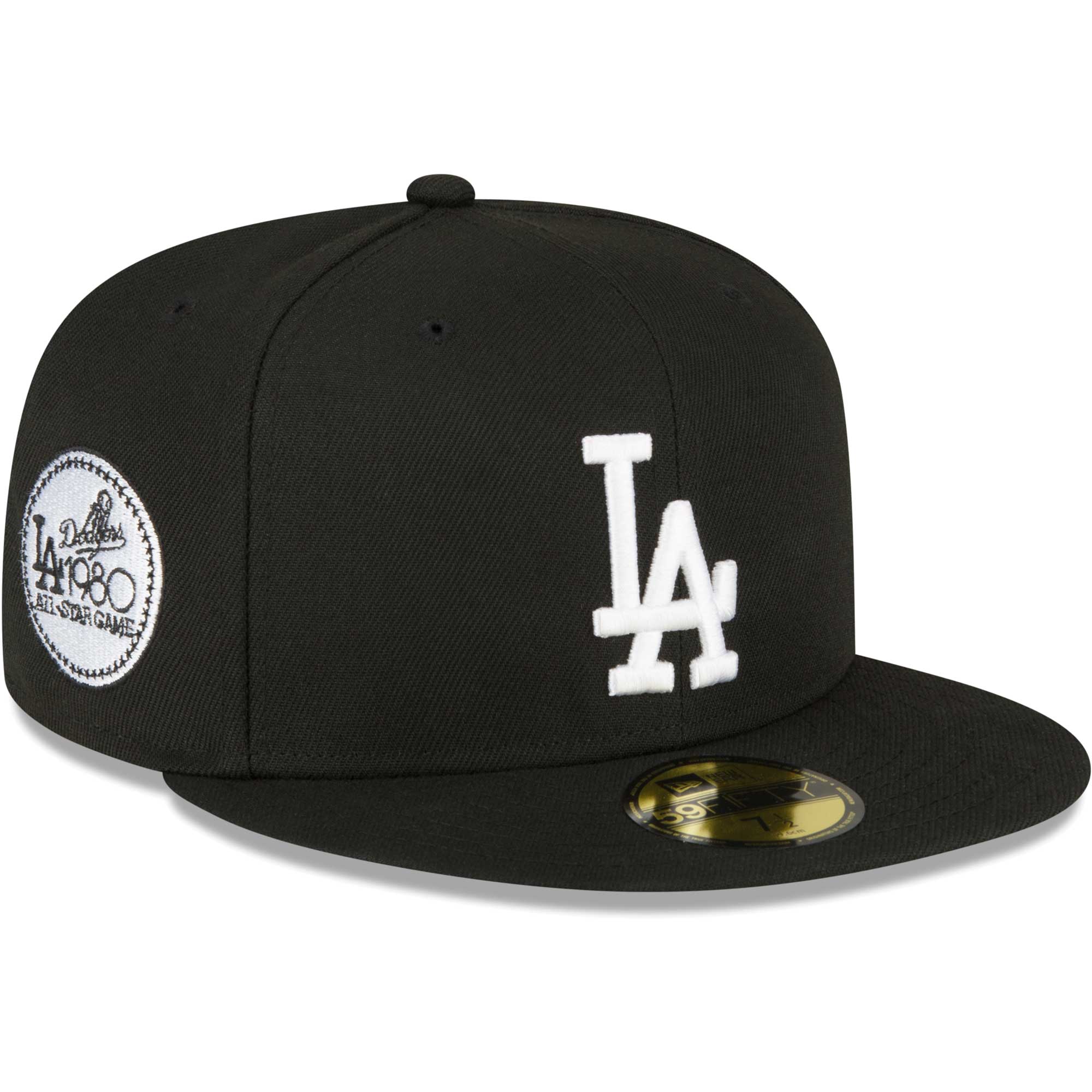 Los Angeles Dodgers New Era Sidepatch 59FIFTY Fitted Hat - Black