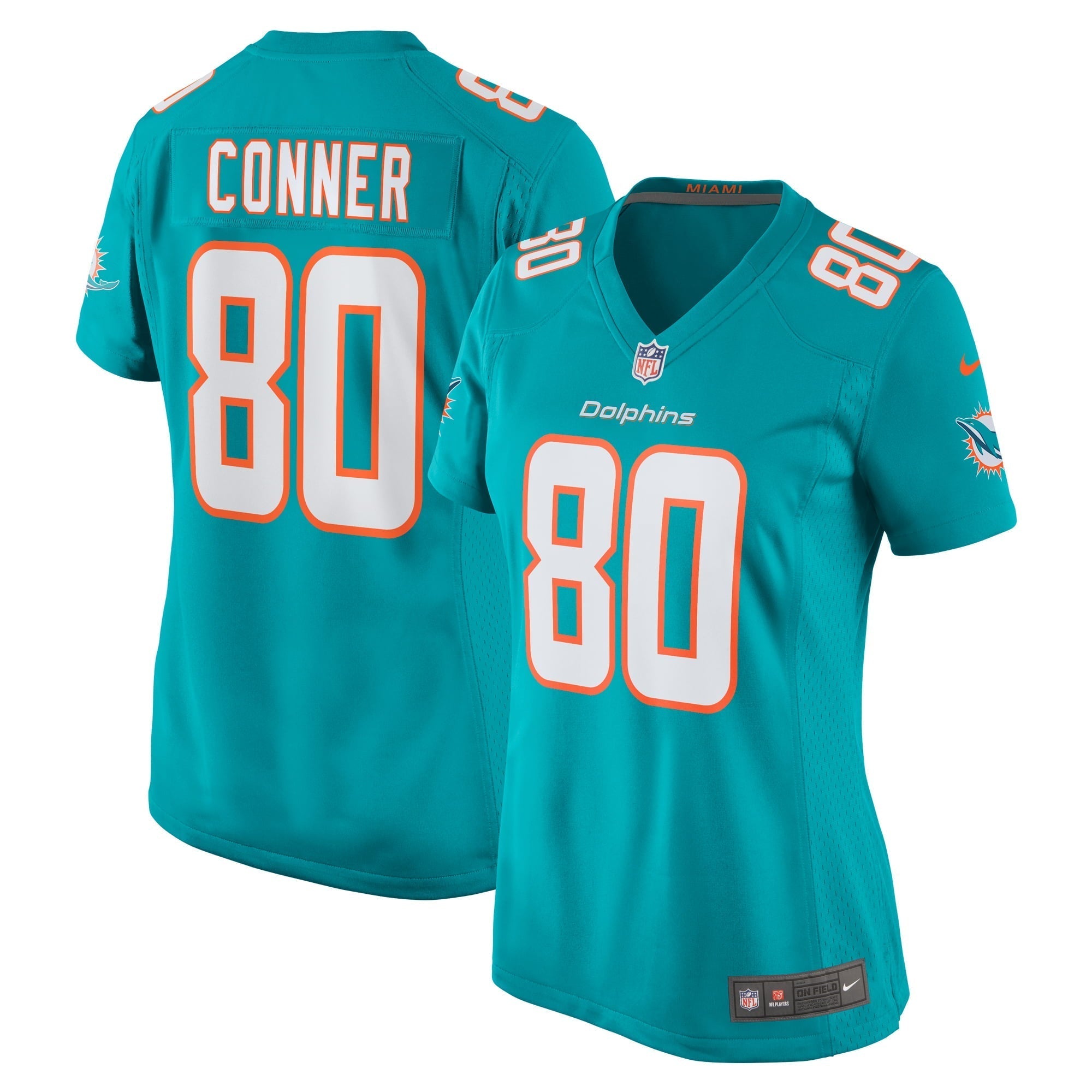 Women s Nike Tanner Conner Aqua Miami Dolphins Home Game Player Jersey