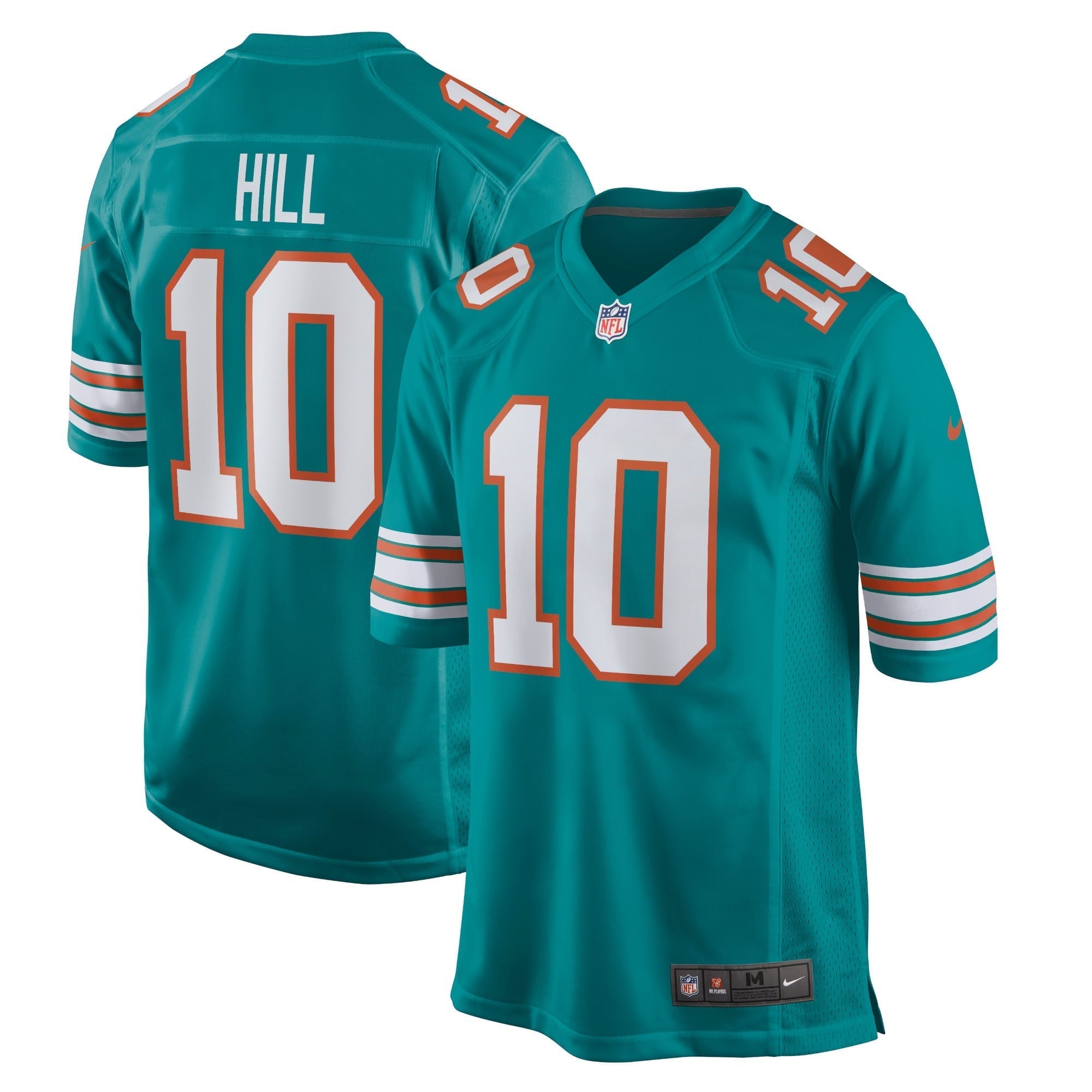 Men s Nike Tyreek Hill Aqua Miami Dolphins Alternate Game Jersey