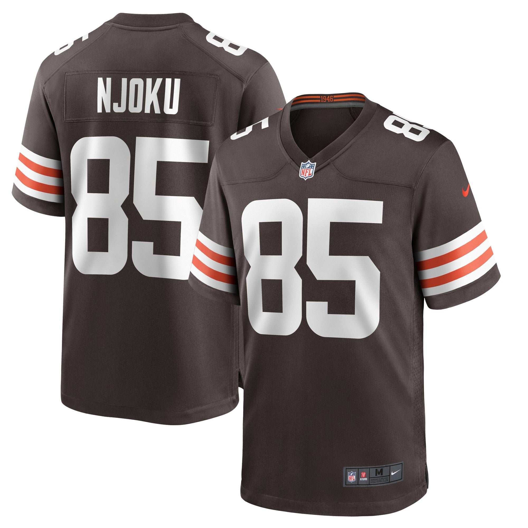 David Njoku Cleveland Browns Nike Player Game Jersey   Brown