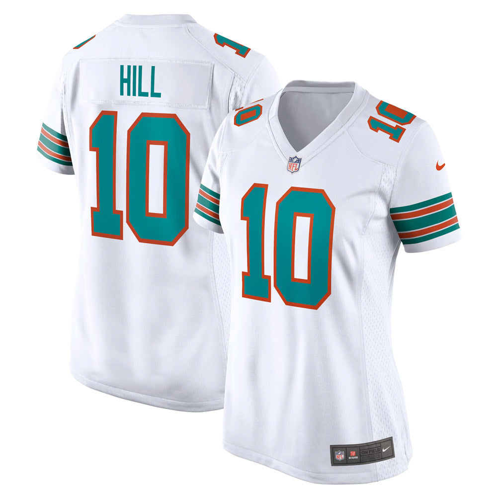 Women s Miami Dolphins Tyreek Hill Alternate Game Jersey White